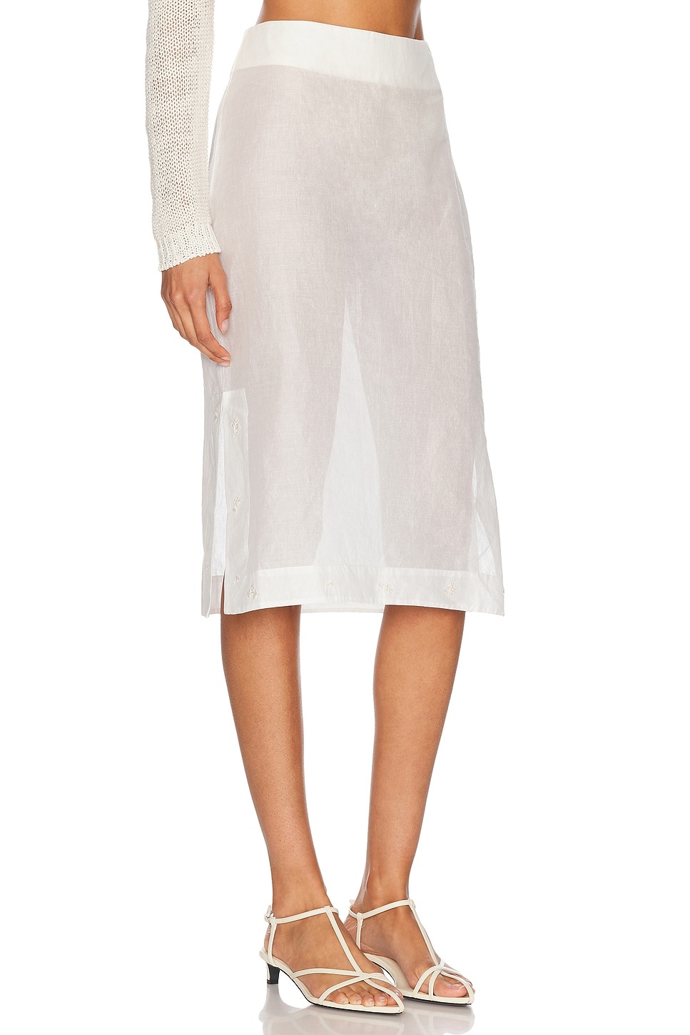 Embroidered Organza Skirt - 2