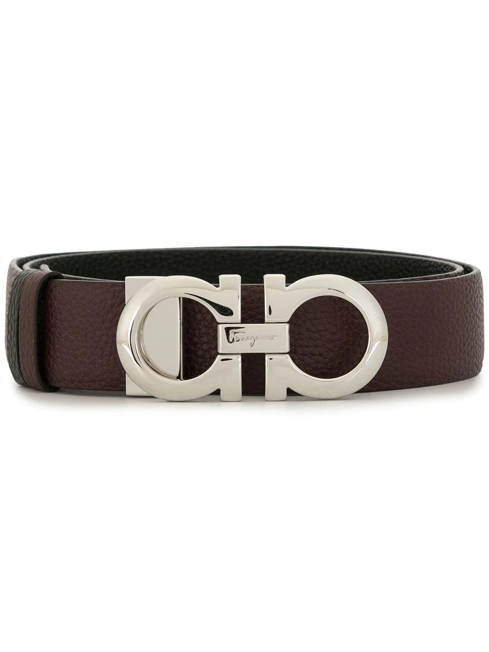 reversible Gancini-buckle belt - 1