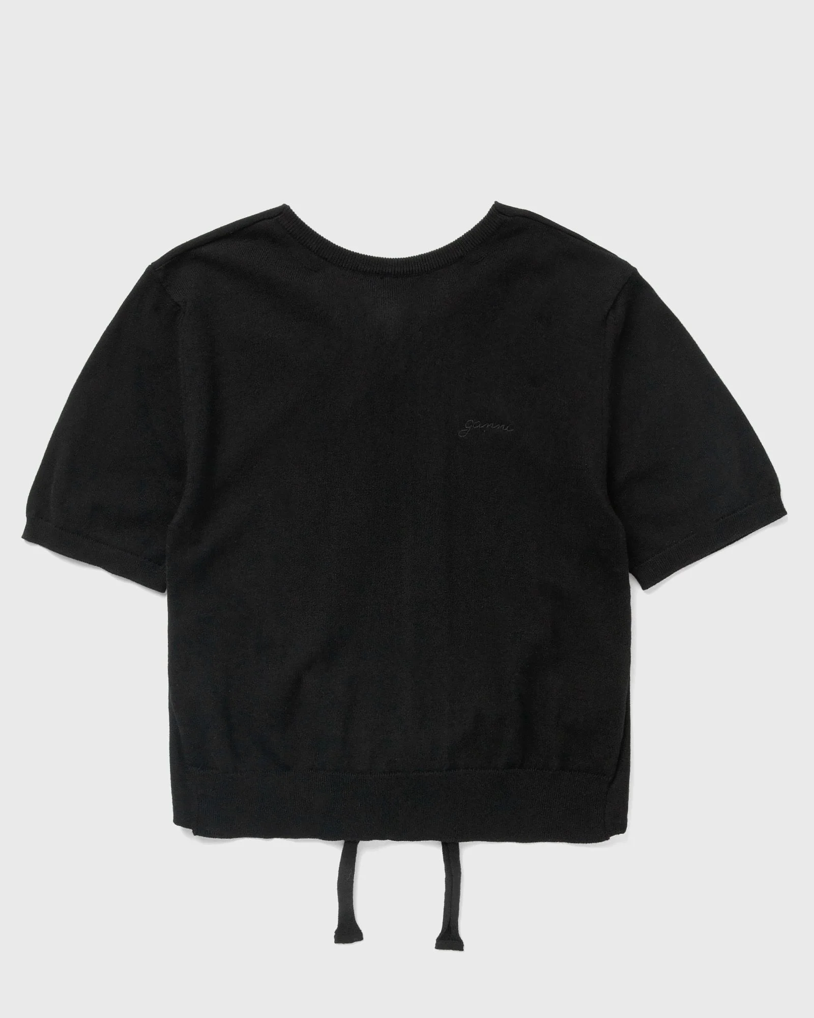 Sheer Cotton Back Tie Top - 1