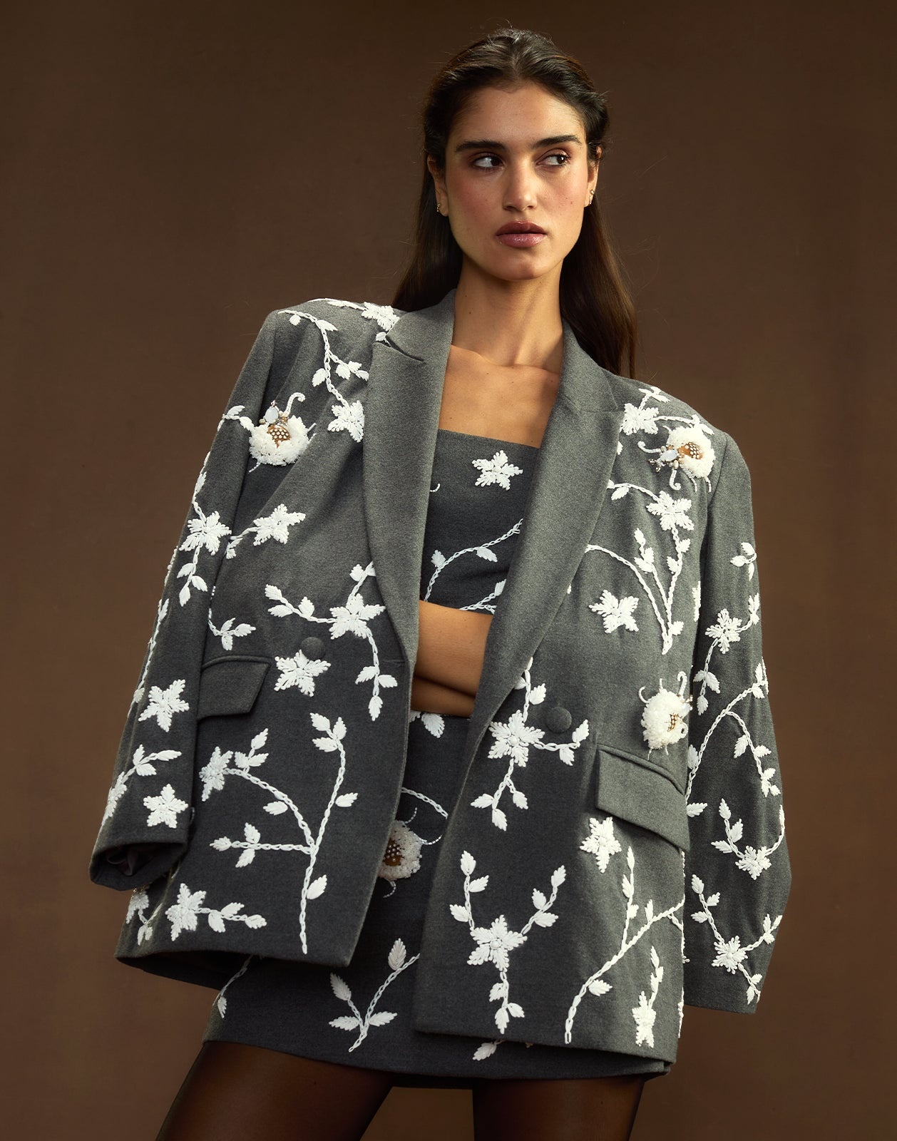 Fleur Embellished Blazer - 5