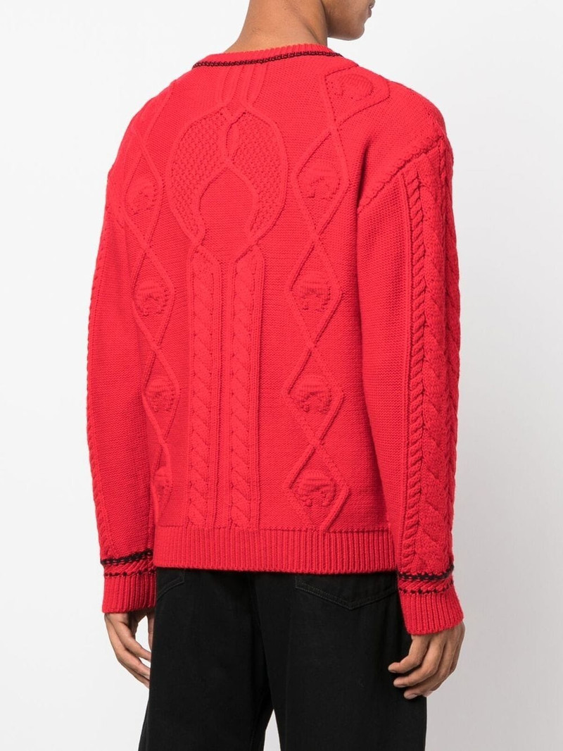 cable-knit wool jumper 5