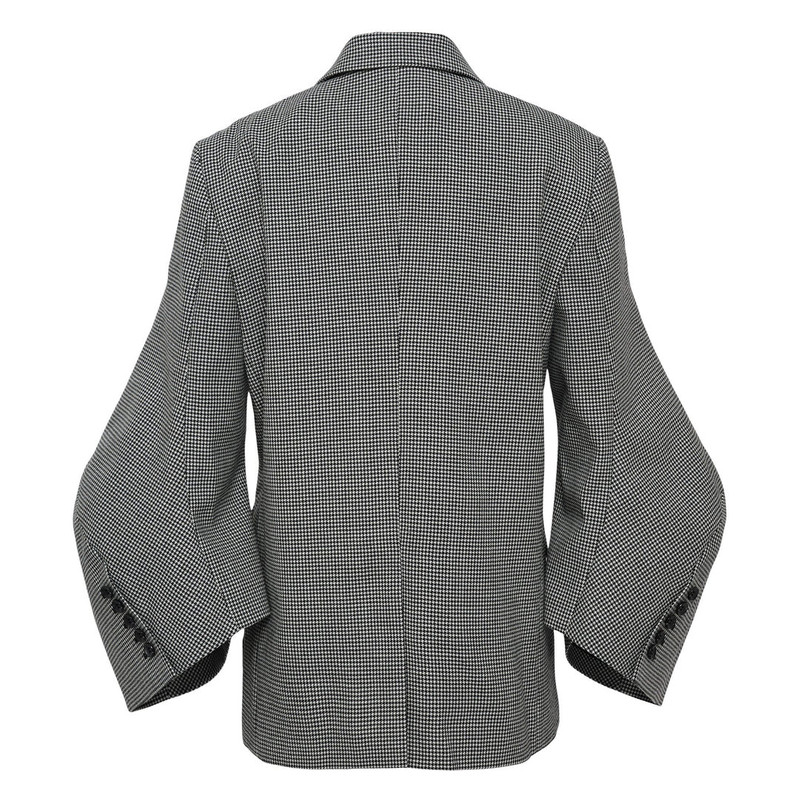 Comme Des Garçons Wool Houndstooth Check Pattern Jacket outlook
