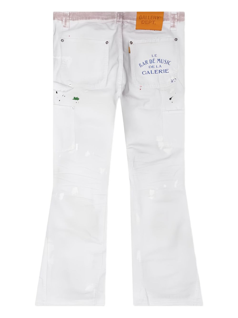 paint-splatter jeans - 2