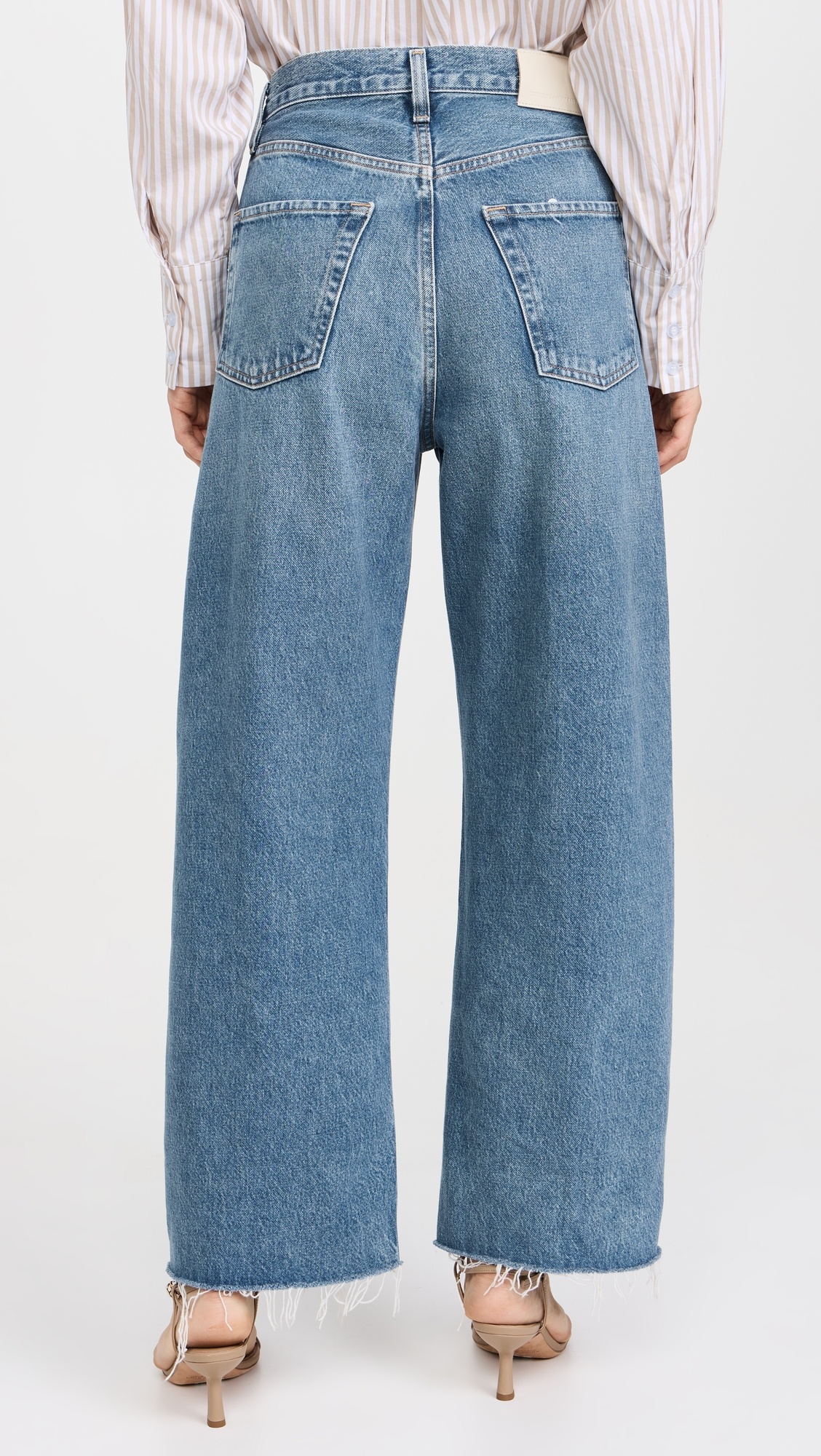 Ayla Raw Hem Crop Regenerative Cotton Jeans - 2