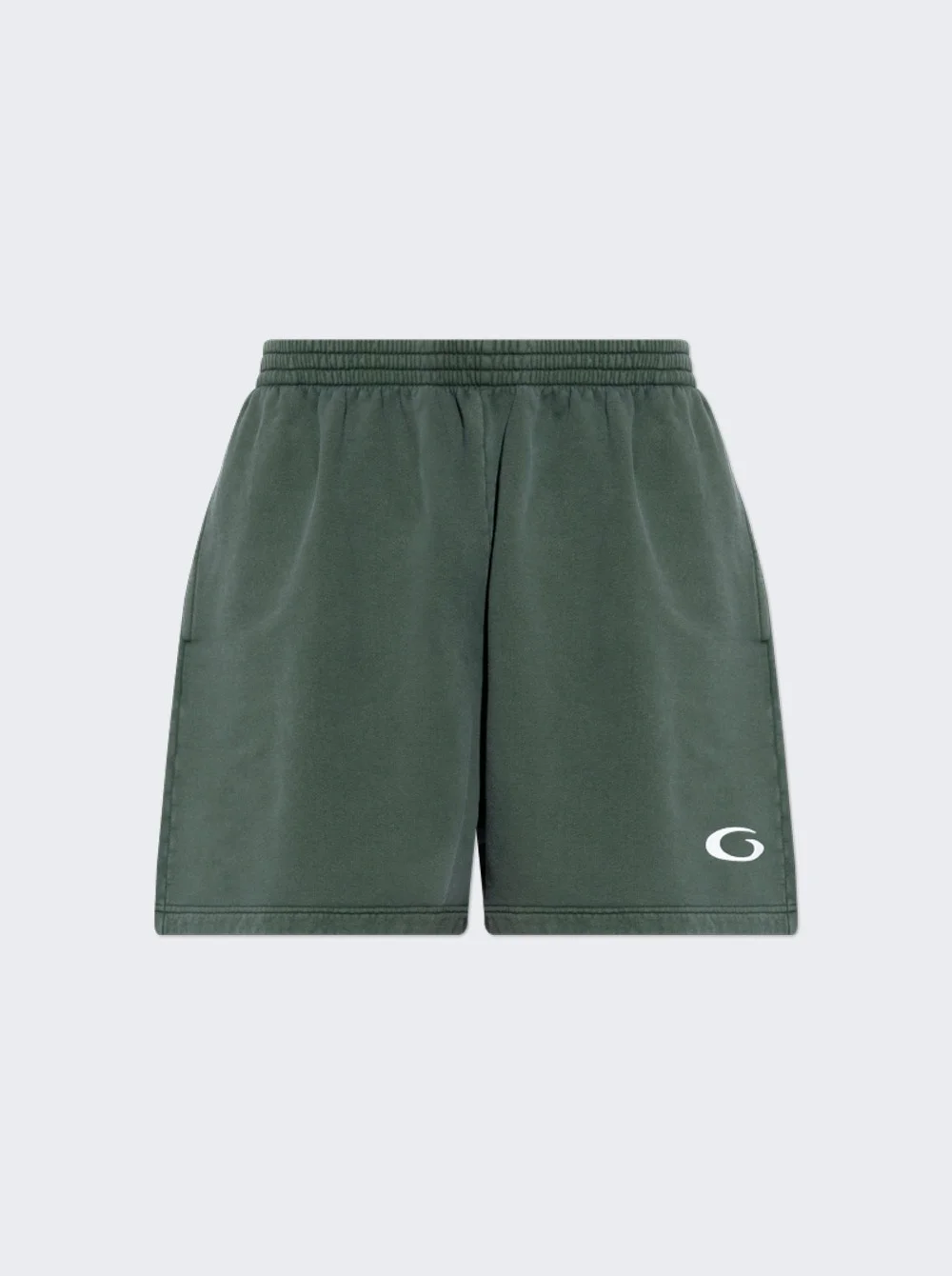 Sweat Shorts Dark Green And Light Grey - 1