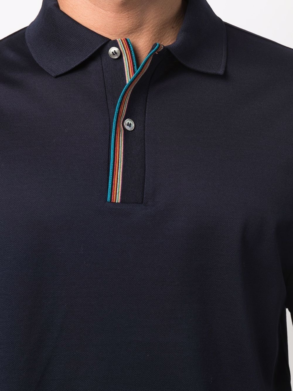 Signature Stripe-trim polo shirt - 5