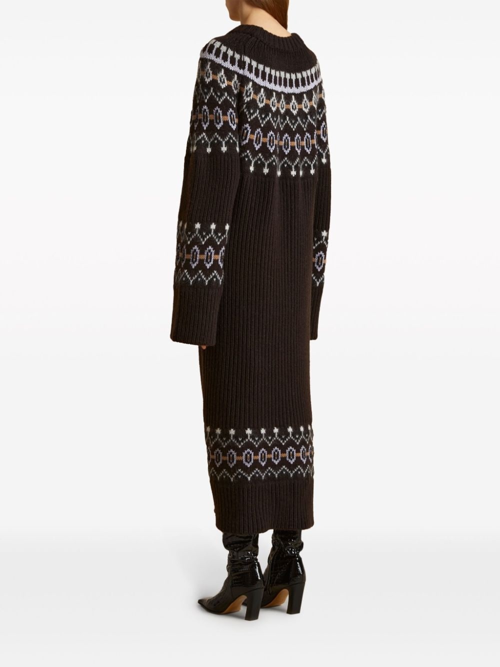 The Rivka fair-isle midi dress - 4