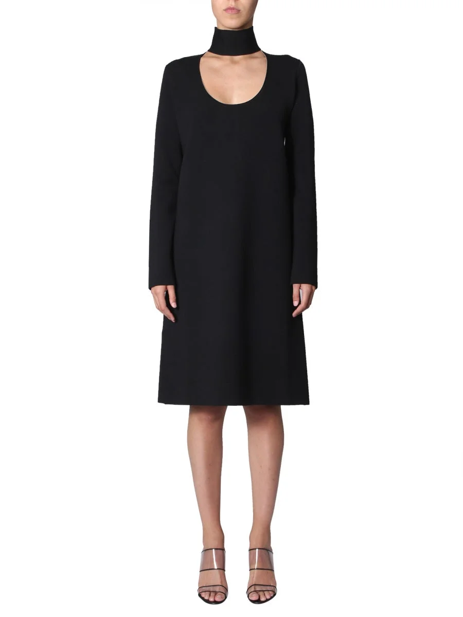 BOTTEGA VENETA Embellished Gathered Jersey Midi Dress - 1