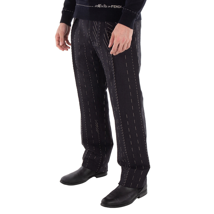Fendi Straight-Leg Pleated Pants - 2