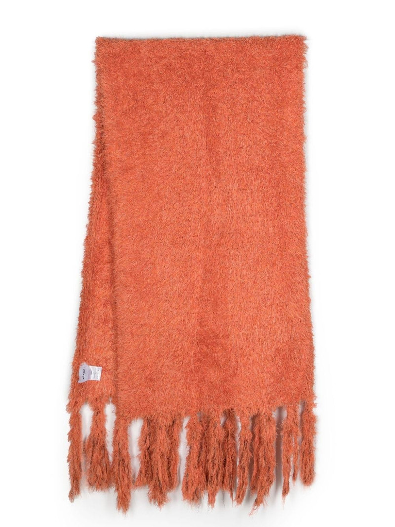 Fluffy frayed scarf 1