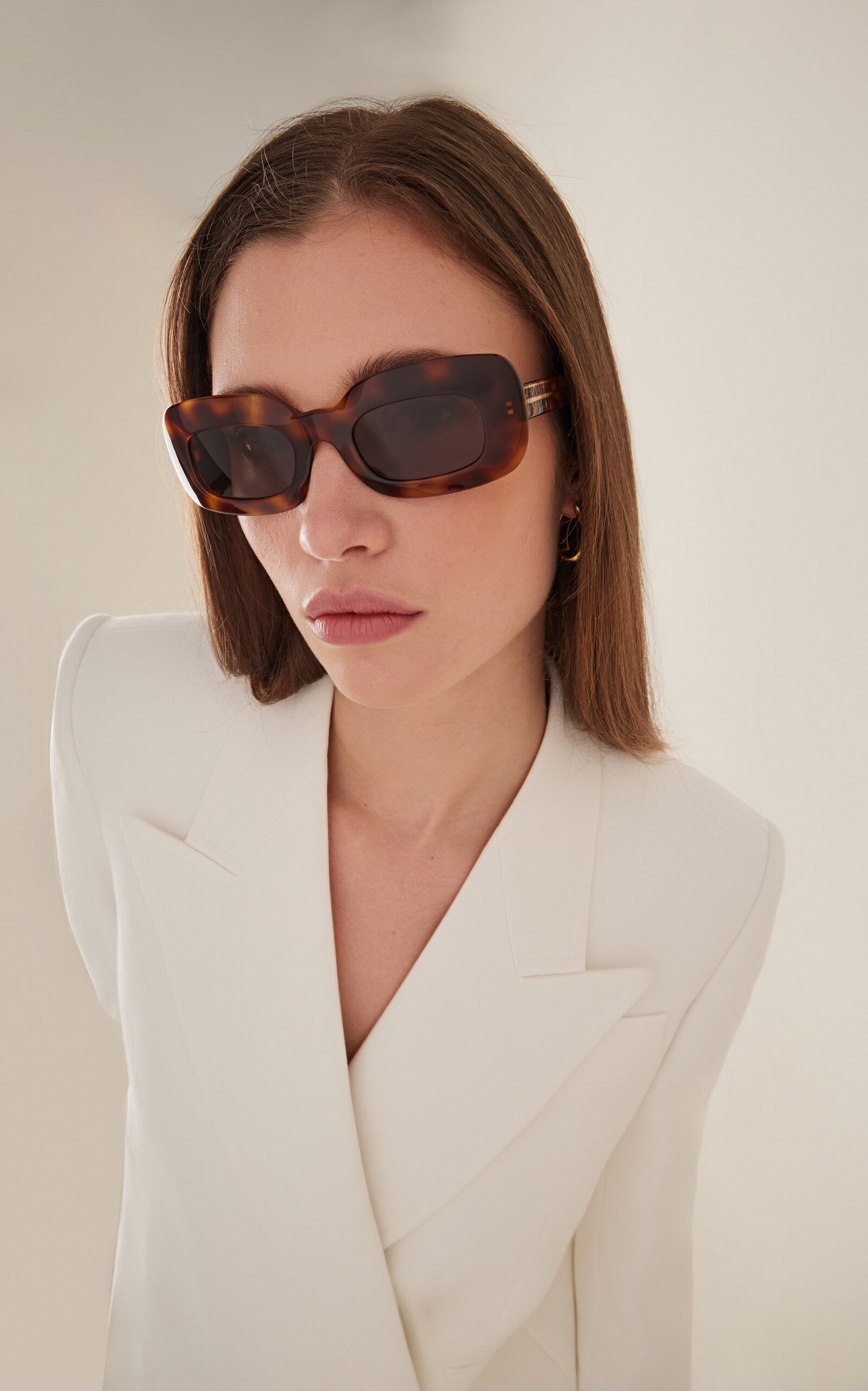 x Oliver Peoples 1966C Square-Frame Acetate Sunglasses brown - 2