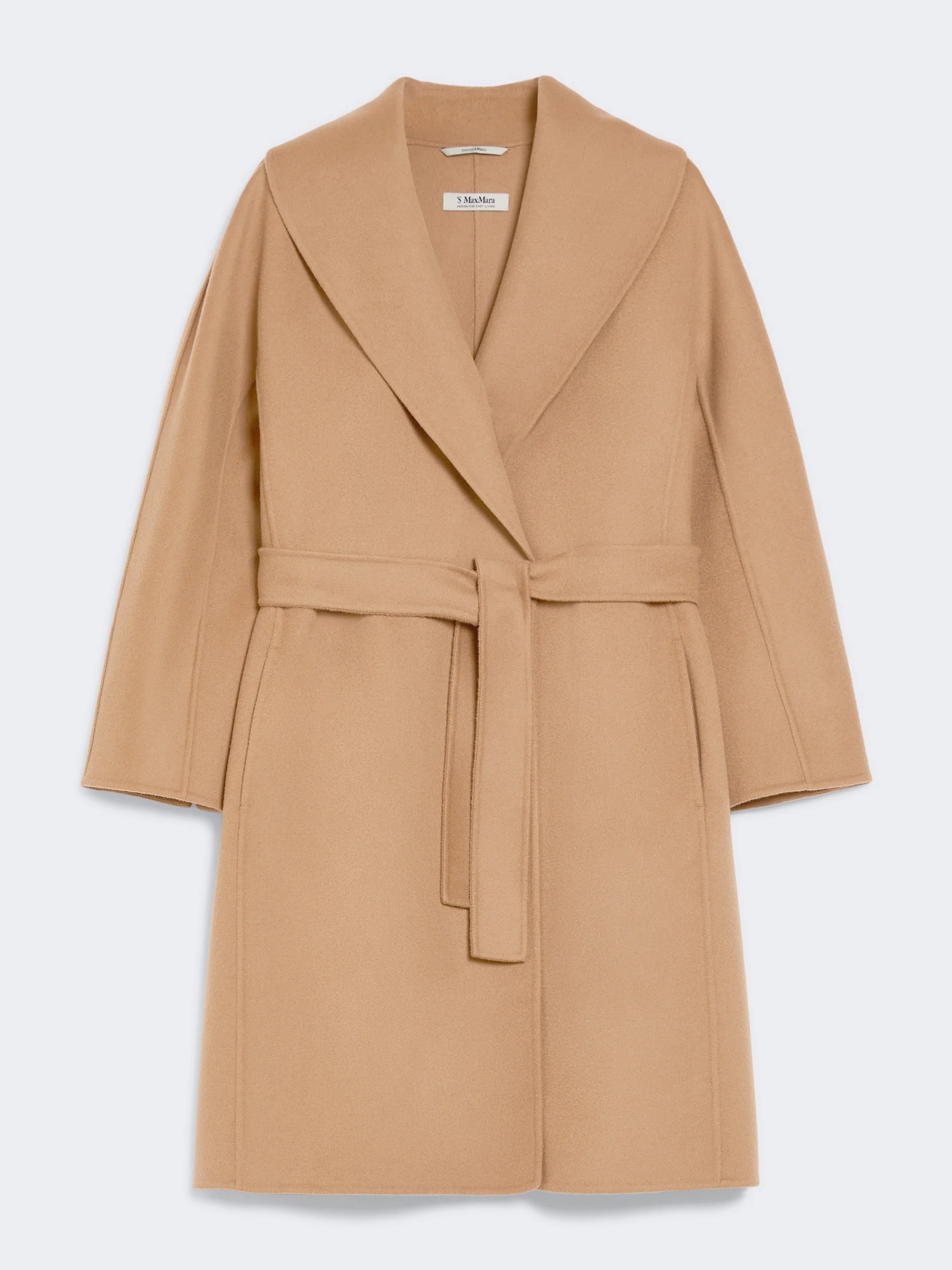 MESSI Double-faced wool robe coat - CAMEL - 1