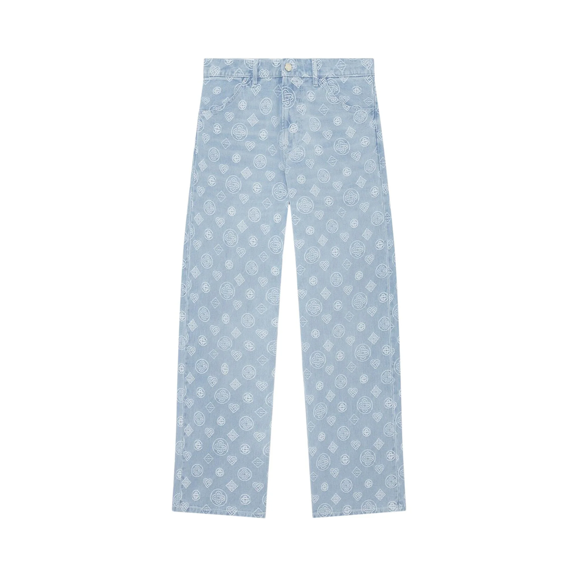 Casablanca Relaxed-Fit Monogram Jeans 'Blue' - 1