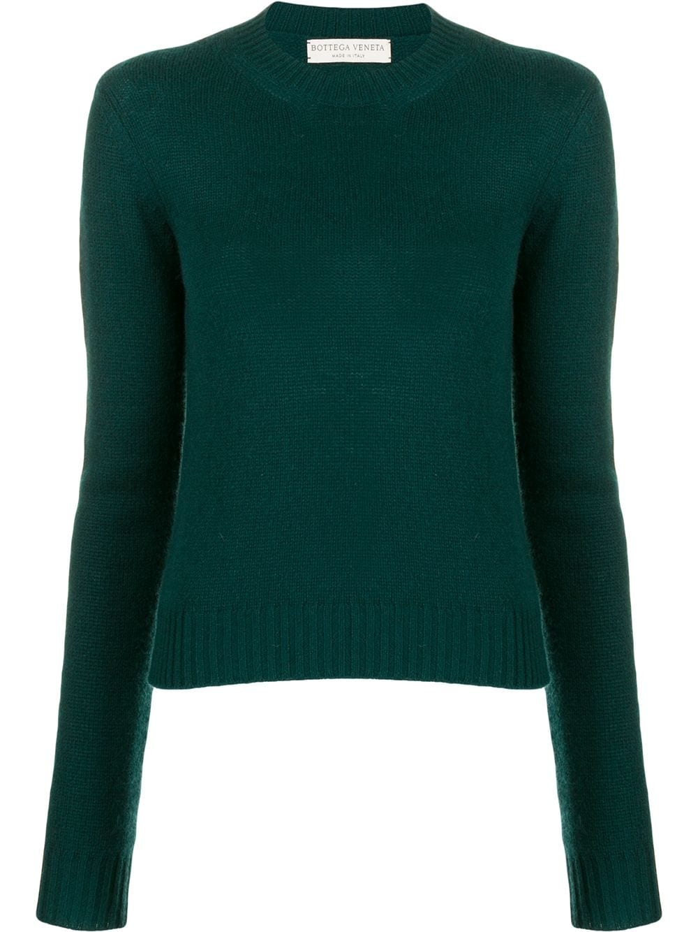 cropped knitted sweater - 1