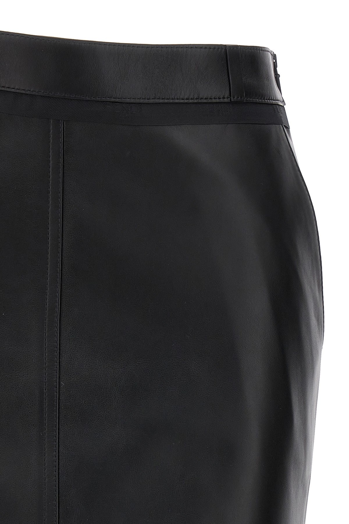 Leather midi skirt - 3