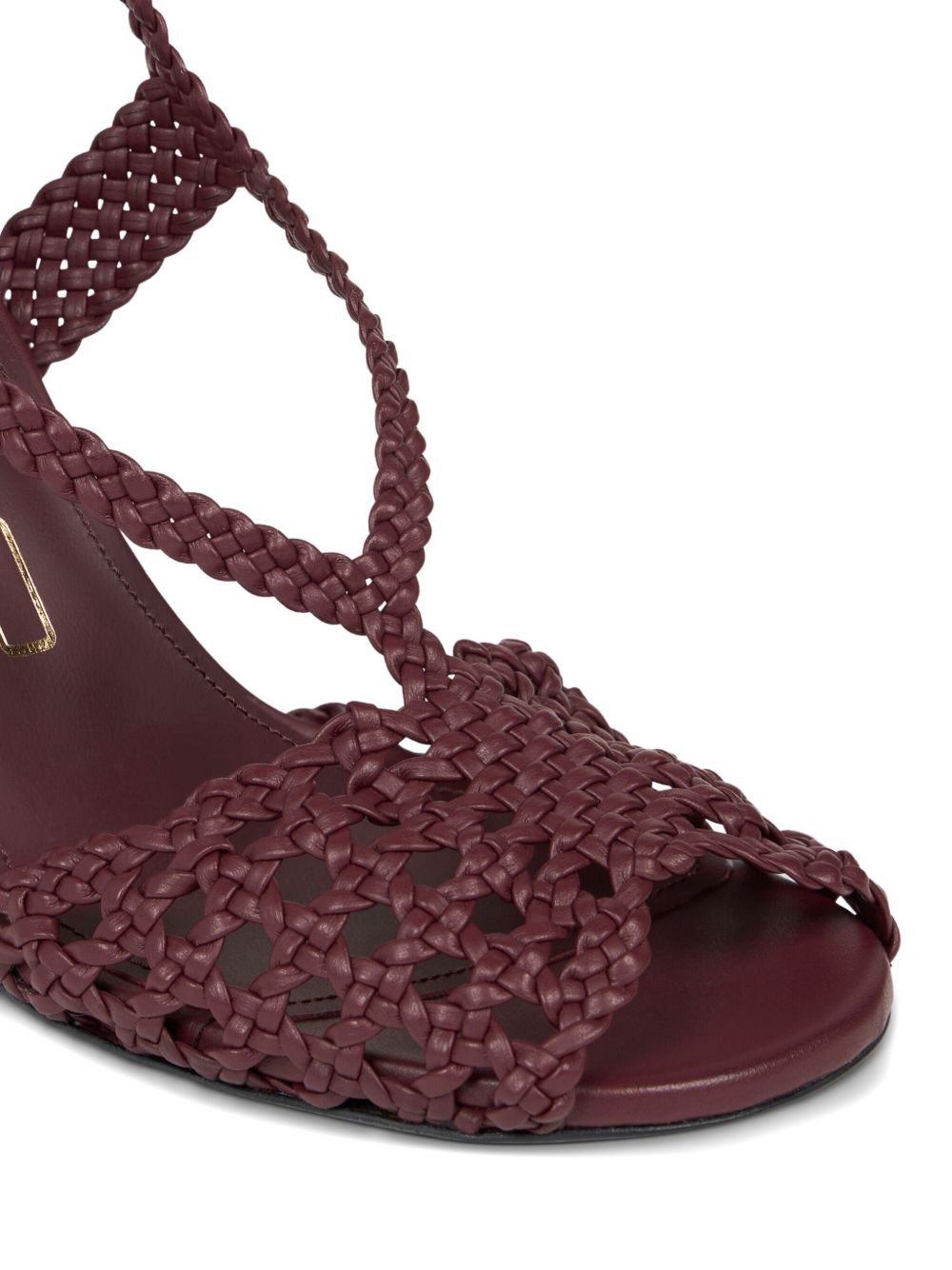 woven heeled sandals - 4