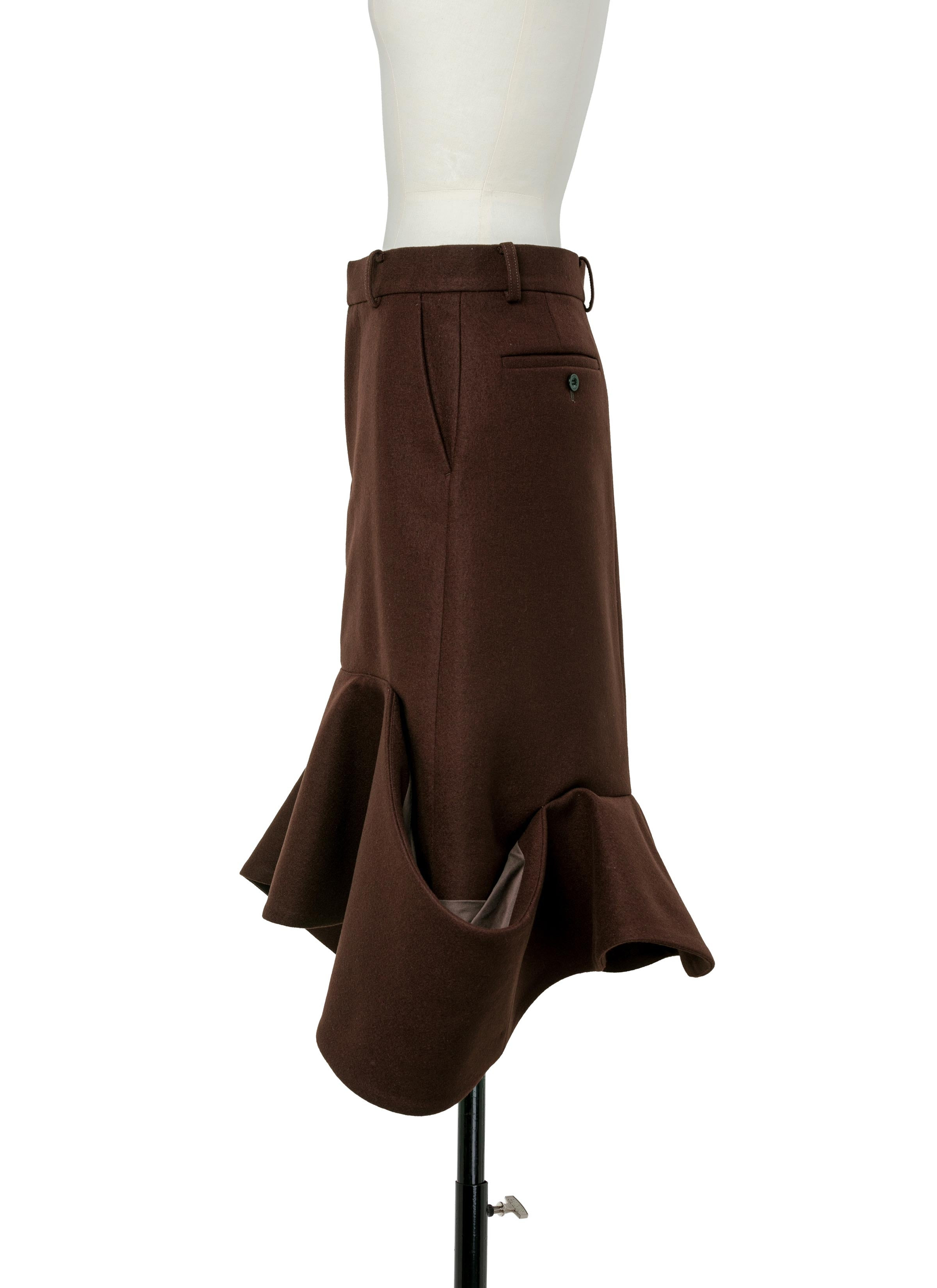 Wool Melton Skirt - 2