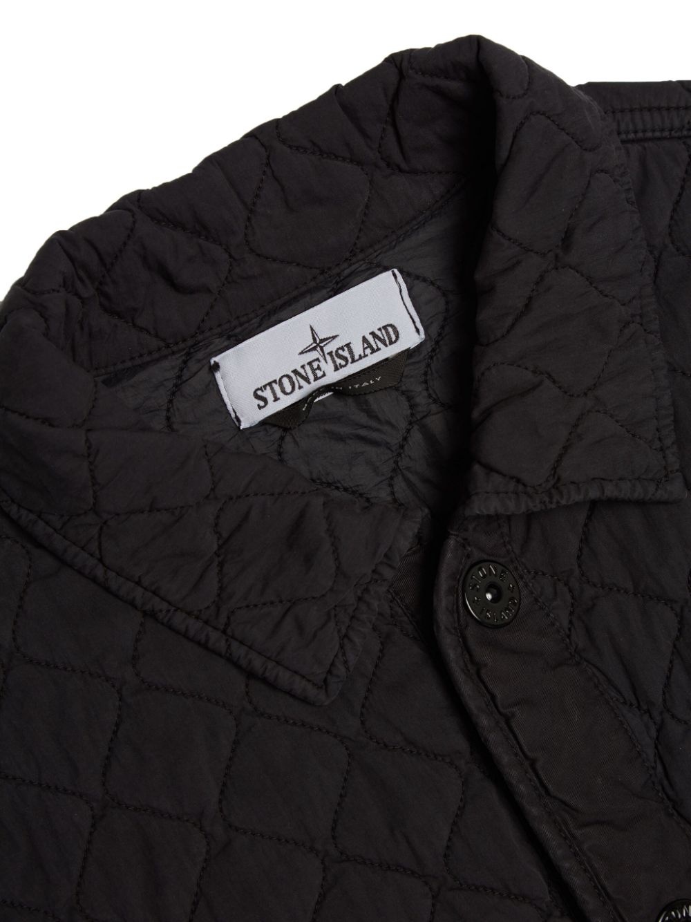 quilted press-stud bomber jacket - 3