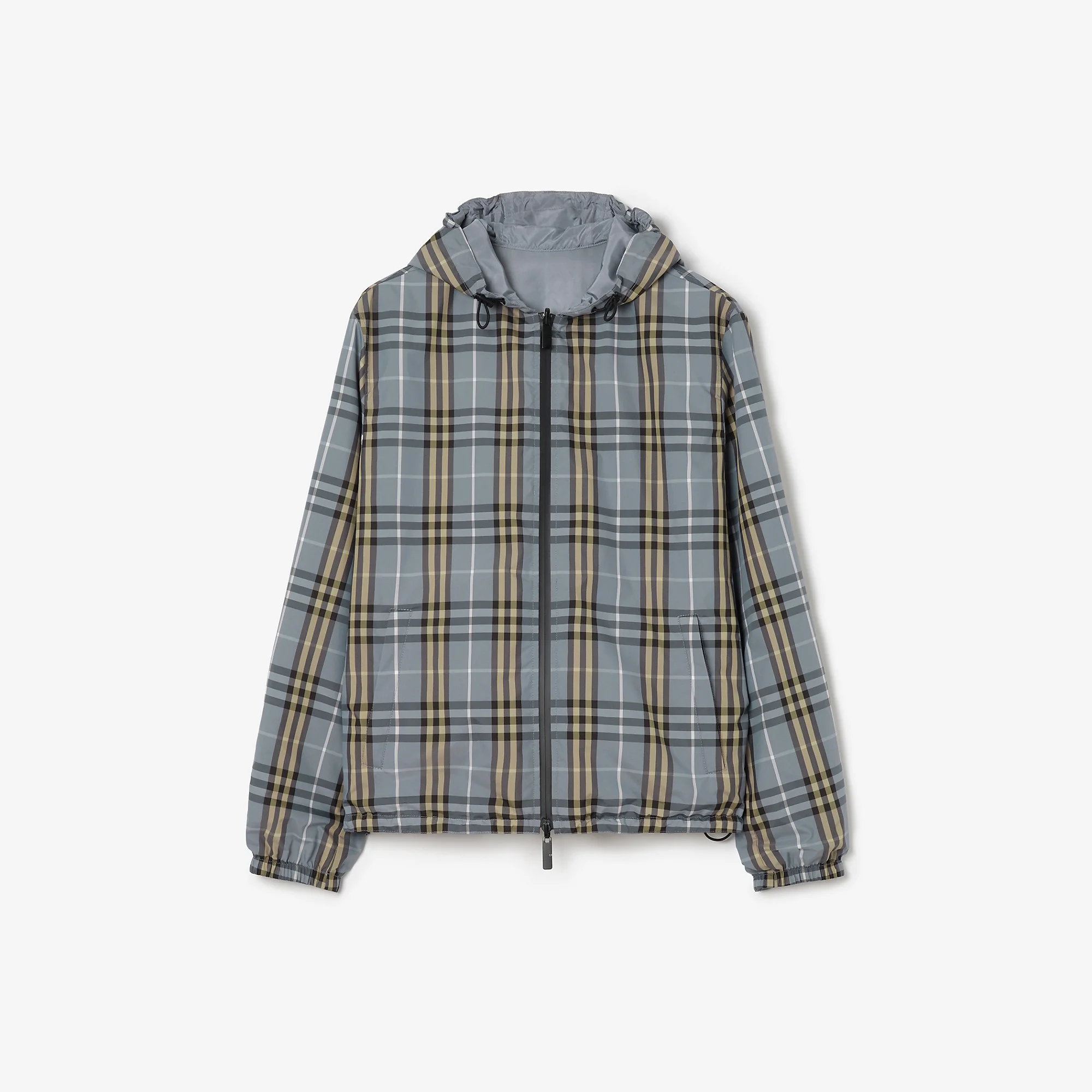 Reversible Check Hooded Jacket - 1