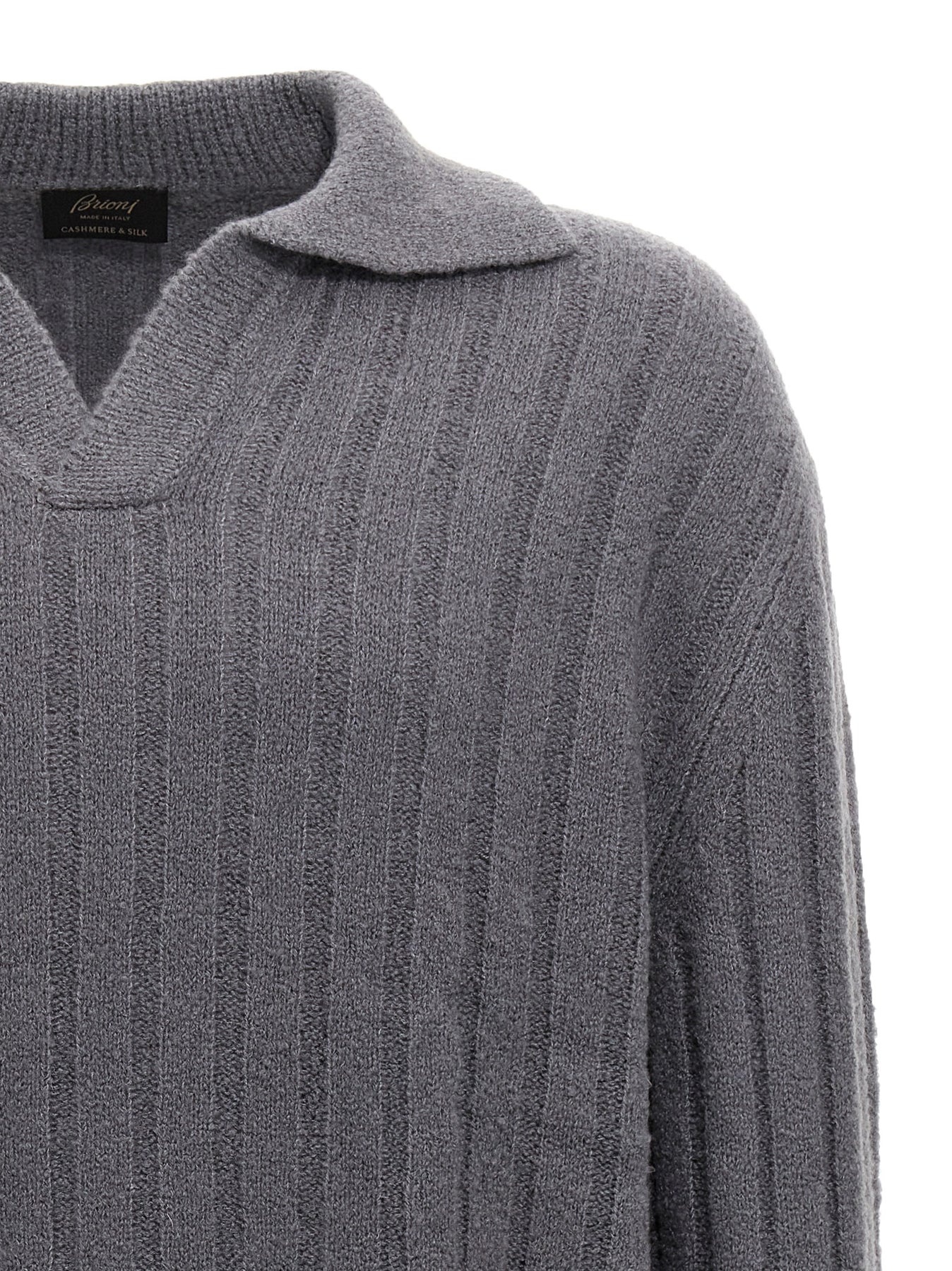 Polo Sweater Sweater, Cardigans Gray - 3