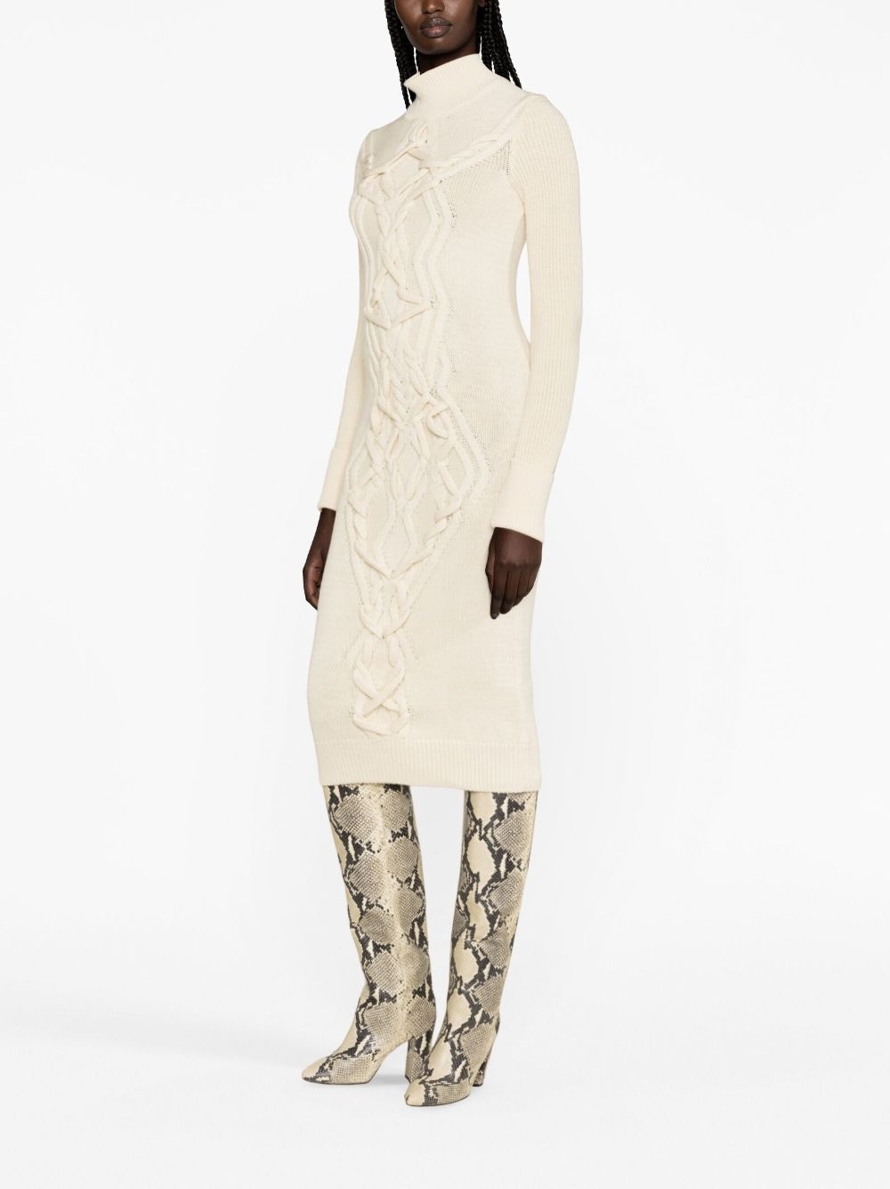 Adrienne cable-knit midi dress - 3