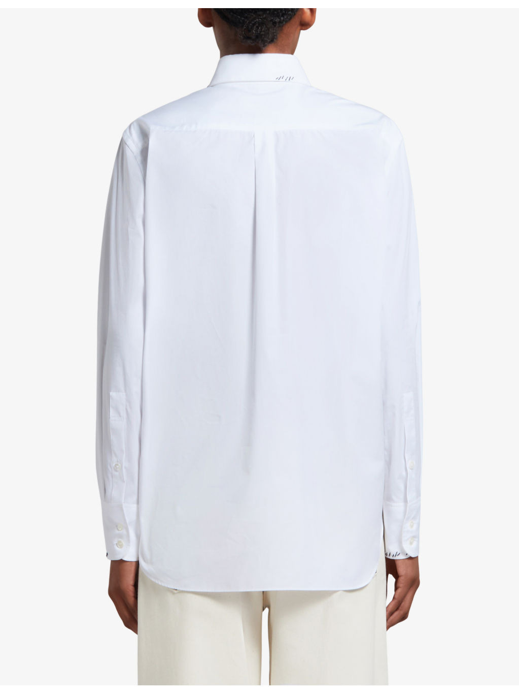 Brand-print patch-pocket cotton shirt - 4