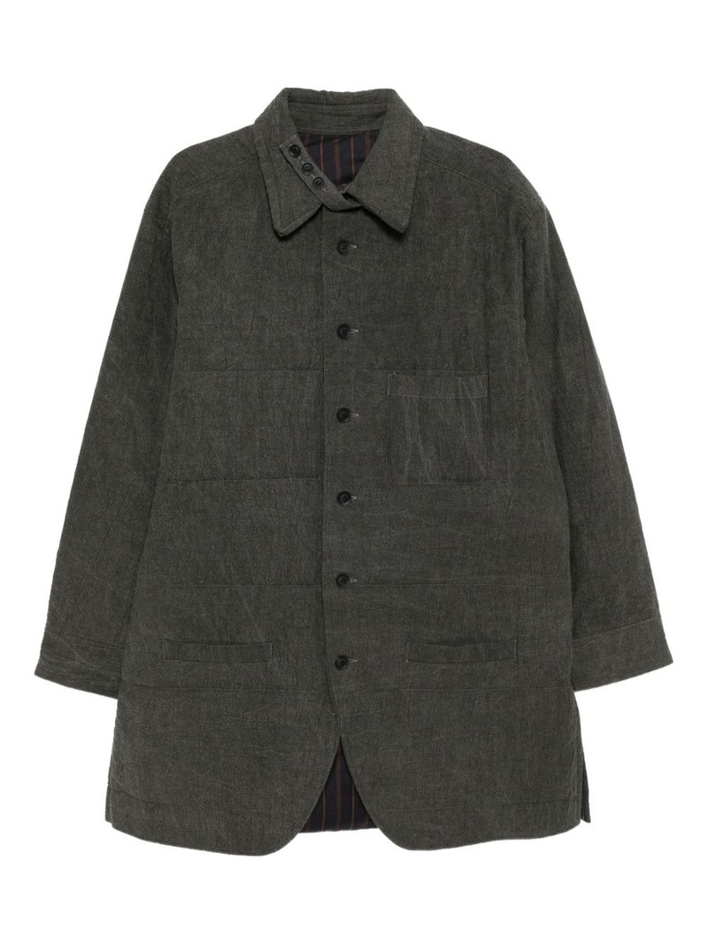 gusset-collar padded jacket 1