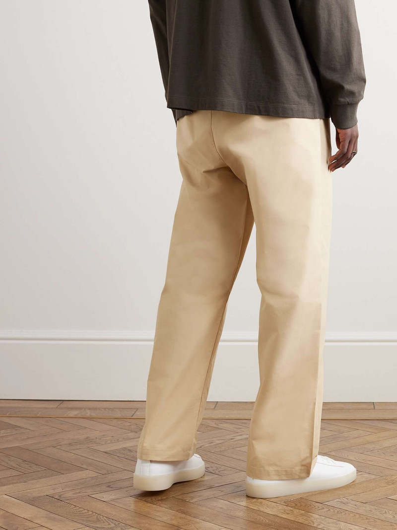 Logo-Appliquéd Cotton-Blend Twill Drawstring Trousers 4
