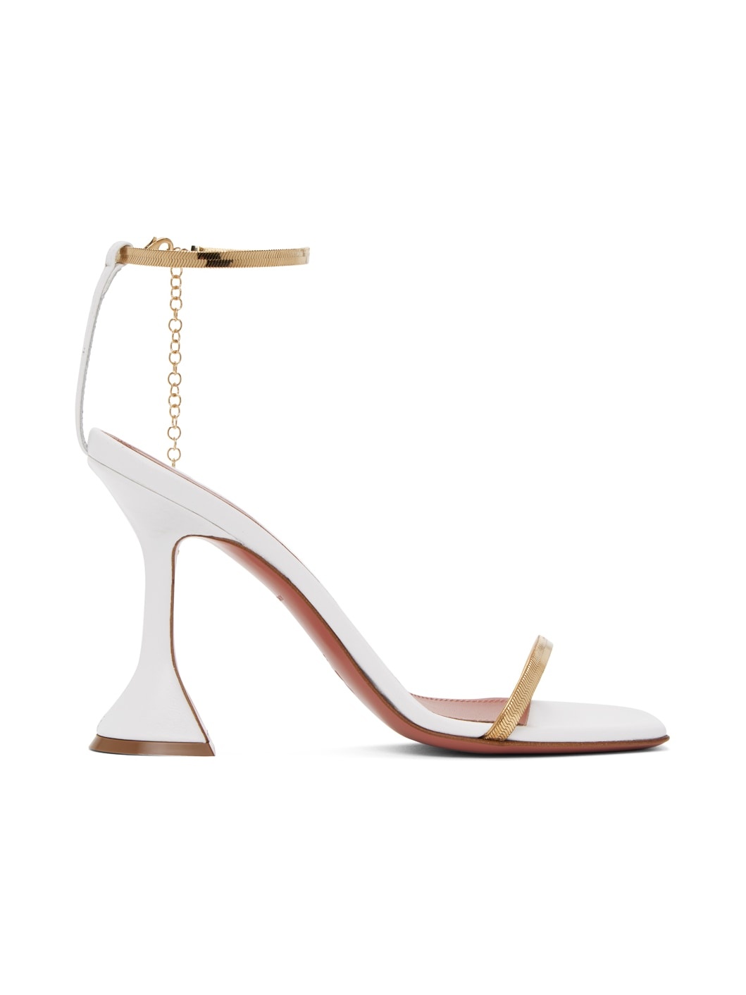 White Henson Heeled Sandals - 1