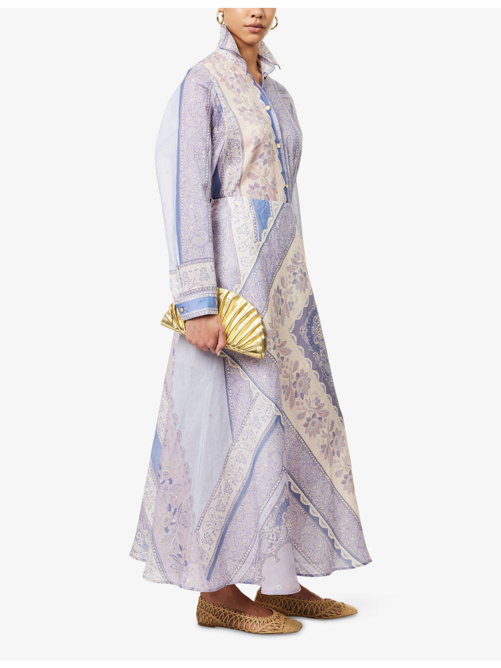 Lucky Bias-Cut Linen Maxi Skirt - 2