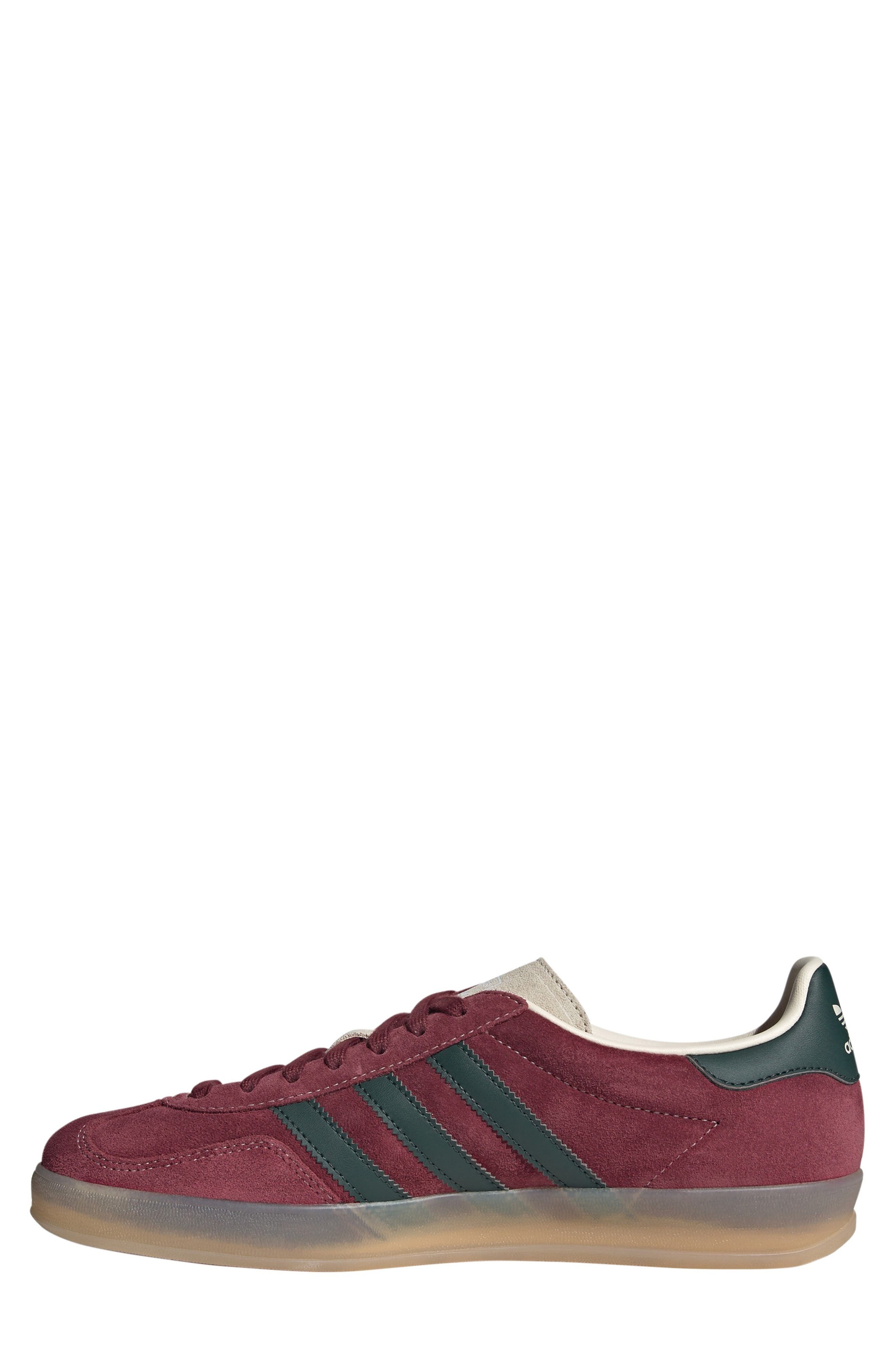 adidas Gazelle Indoor Sneaker in Shadow Red/green/white at Nordstrom - 6