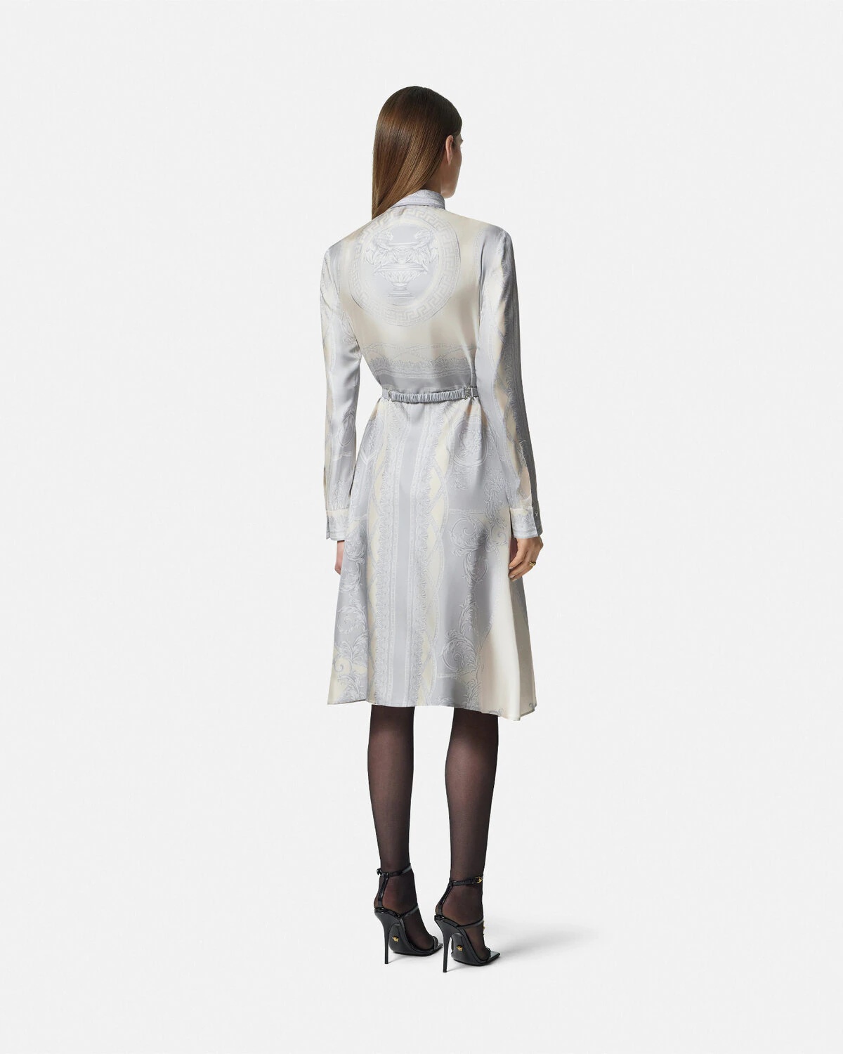 La Coupe des Dieux Silk Midi Shirt Dress - 5