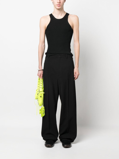 BALENCIAGA high-waisted straight-leg trousers outlook