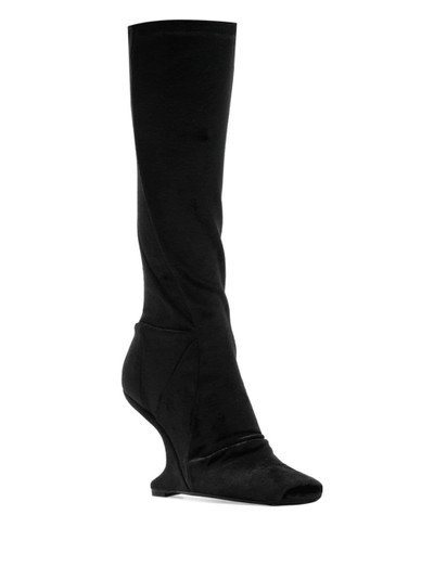 Rick Owens Leather heel boots outlook