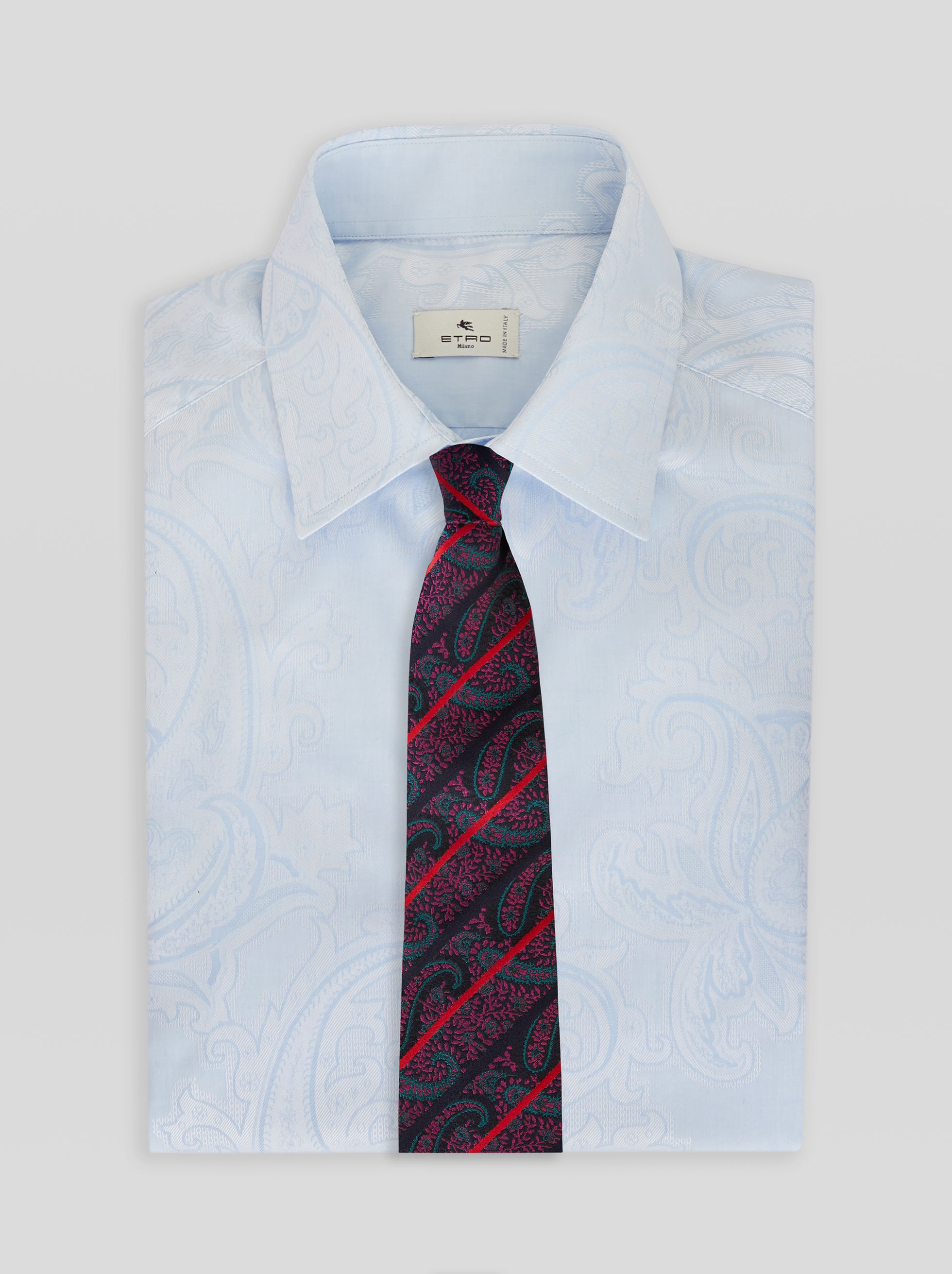 REGIMENTAL PAISLEY SILK TIE - 2