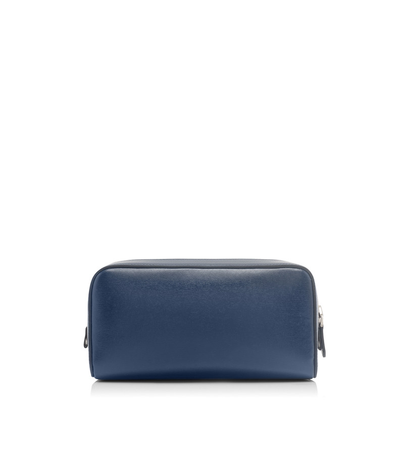 GRAIN LEATHER SMART TOILETRY BAG 3