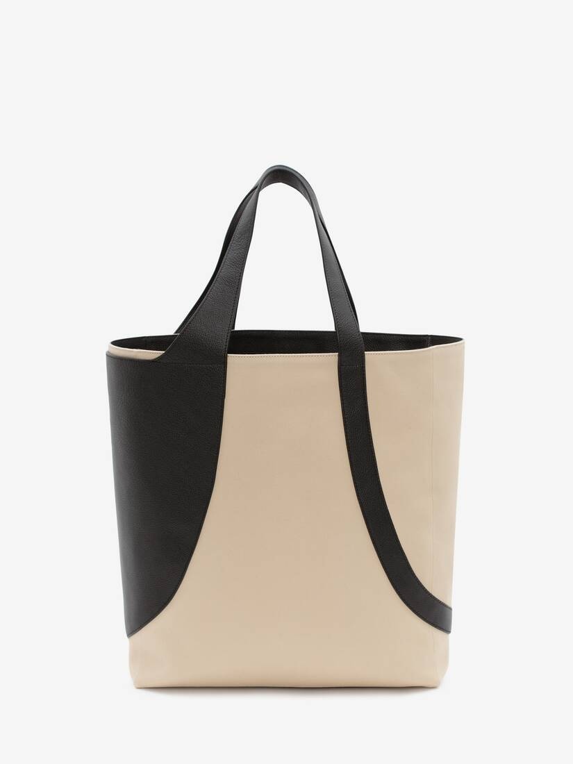 Medium Harness Tote Bag in Black/beige - 3