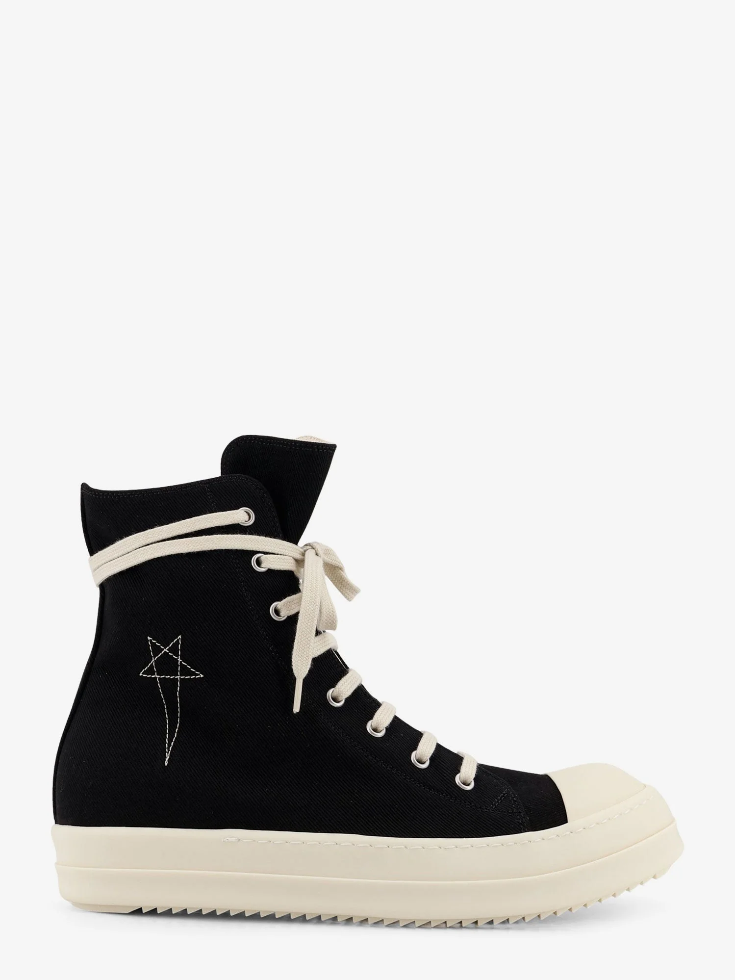 Drkshdw Men Denim Sneakers With Side Embroidered Logo - 1