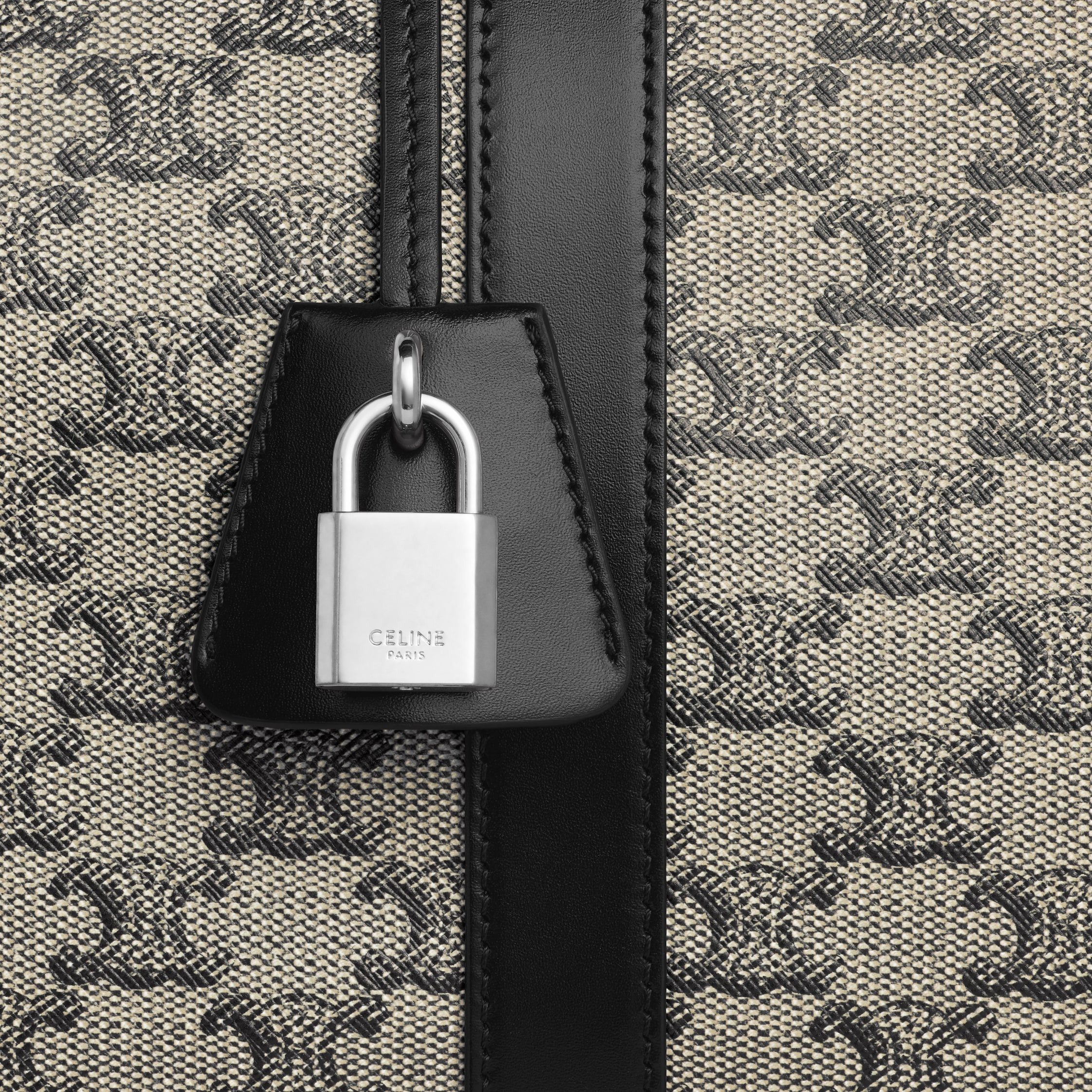 Large Travel Bag in TRIOMPHE CANVAS AND CALFSKIN - 4