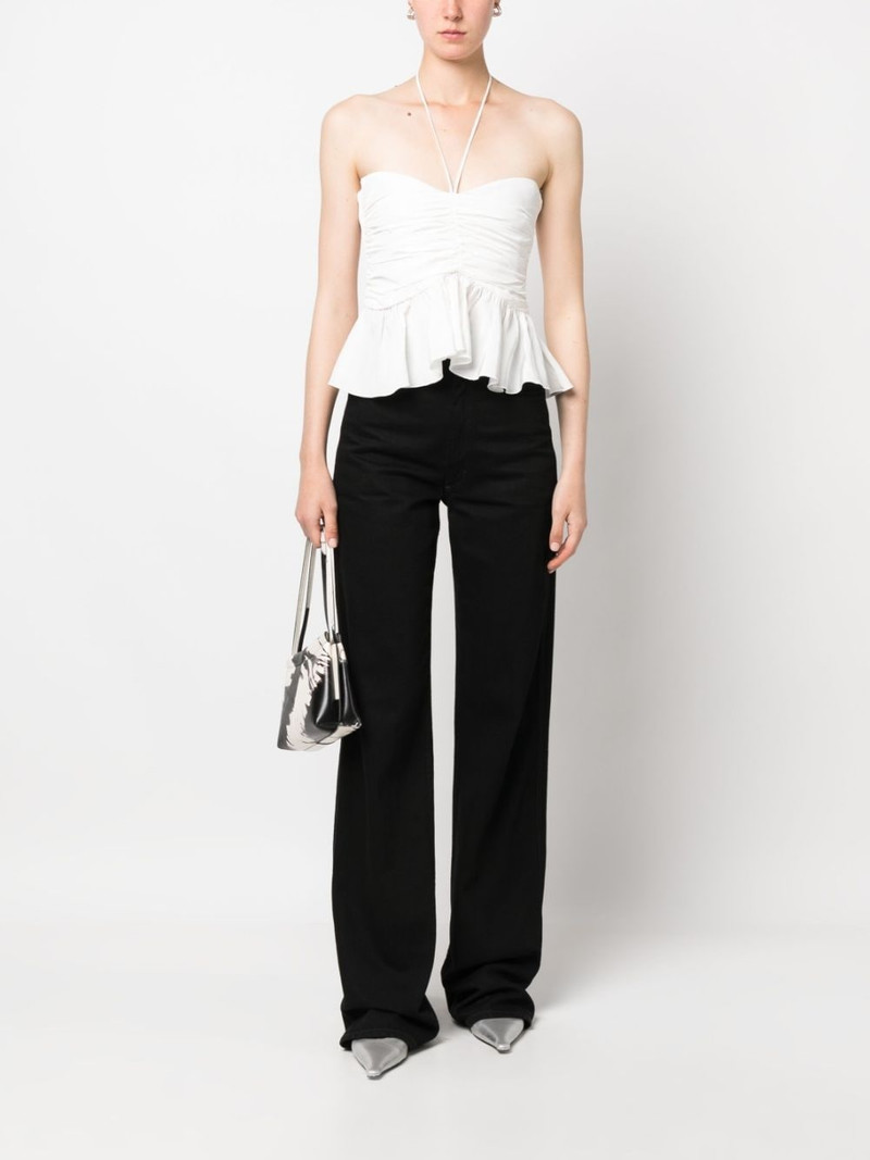 MSGM ruched halterneck top outlook