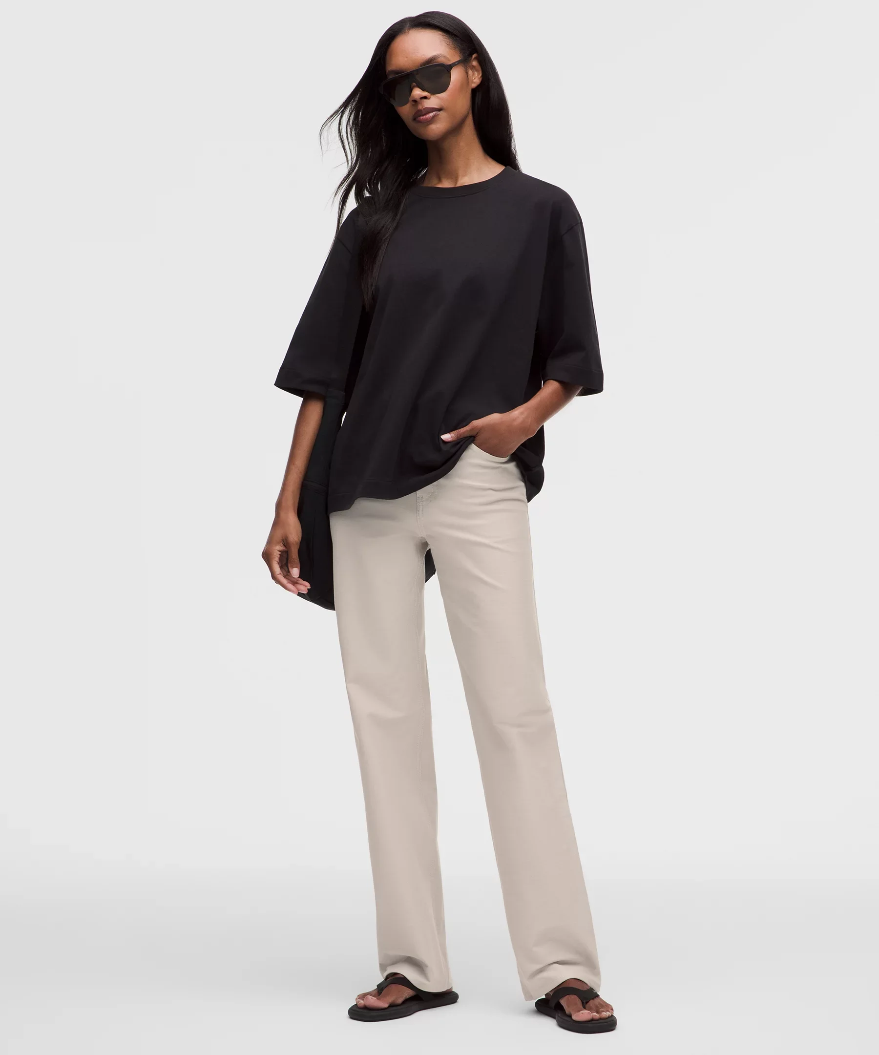 EasyFive Mid-Rise Relaxed-Straight Pant *Short - 1