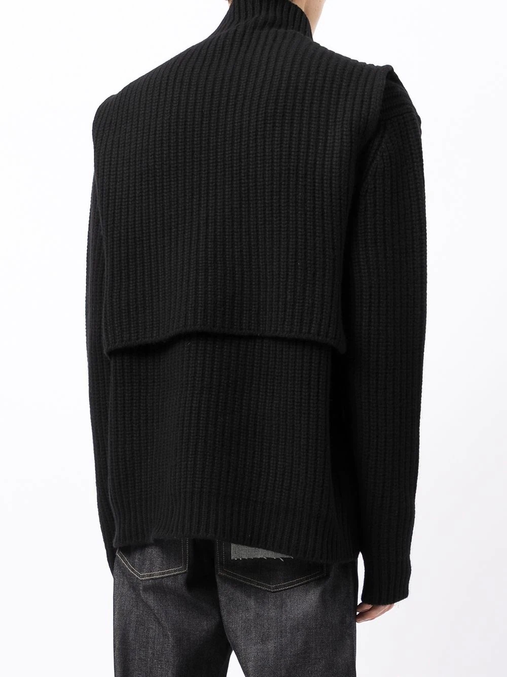 knitted long-sleeve jumper - 4