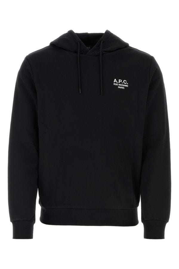 Black cotton sweatshirt - 1