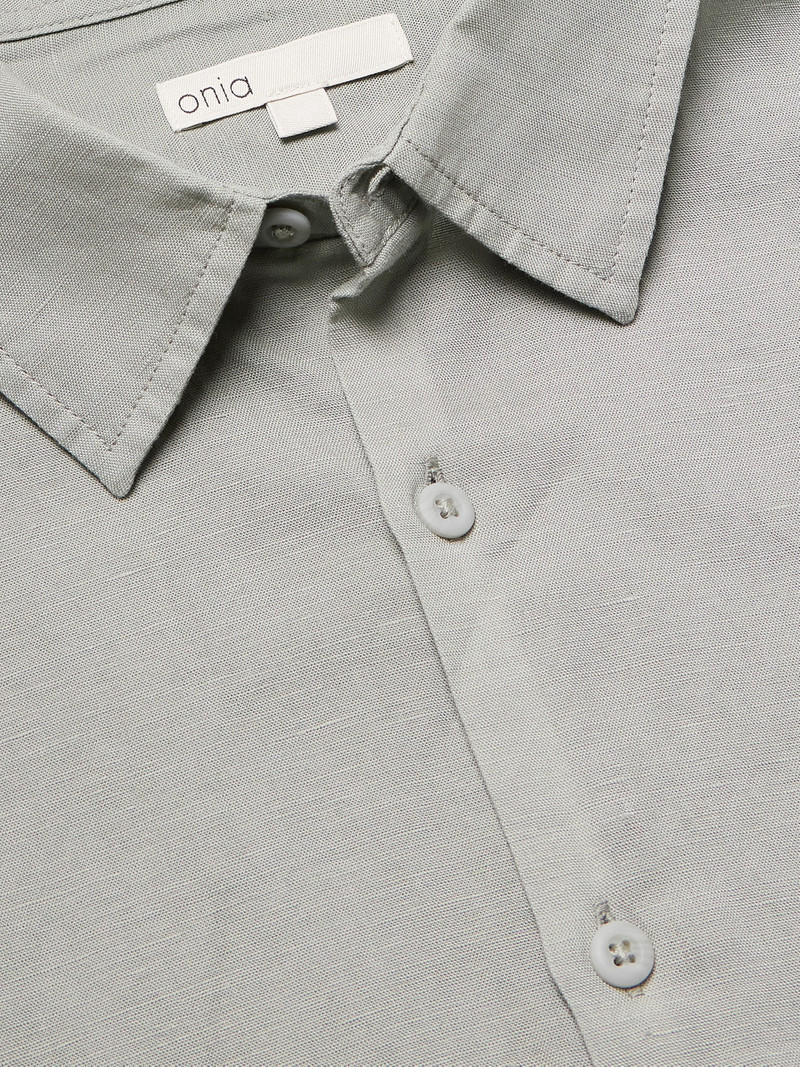 Air Spread-Collar Linen and Lyocell-Blend Shirt 5