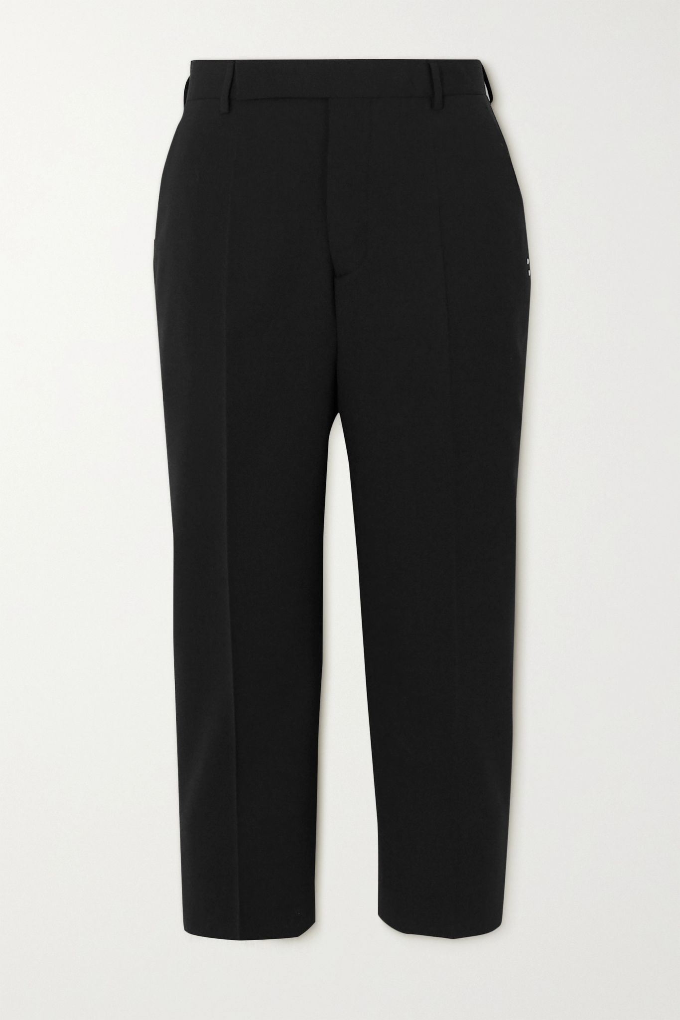 Cropped crepe slim-fit pants  - 1