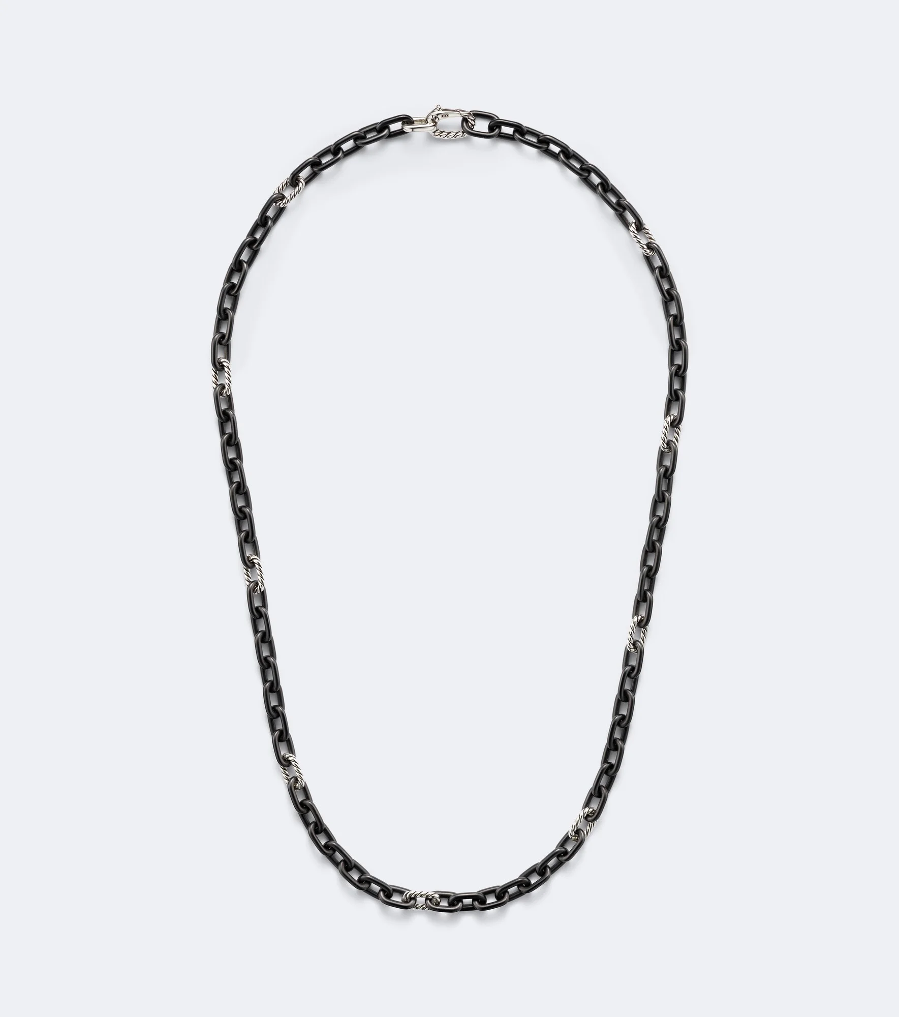 DY Madison® titanium and sterling silver chain necklace - 1