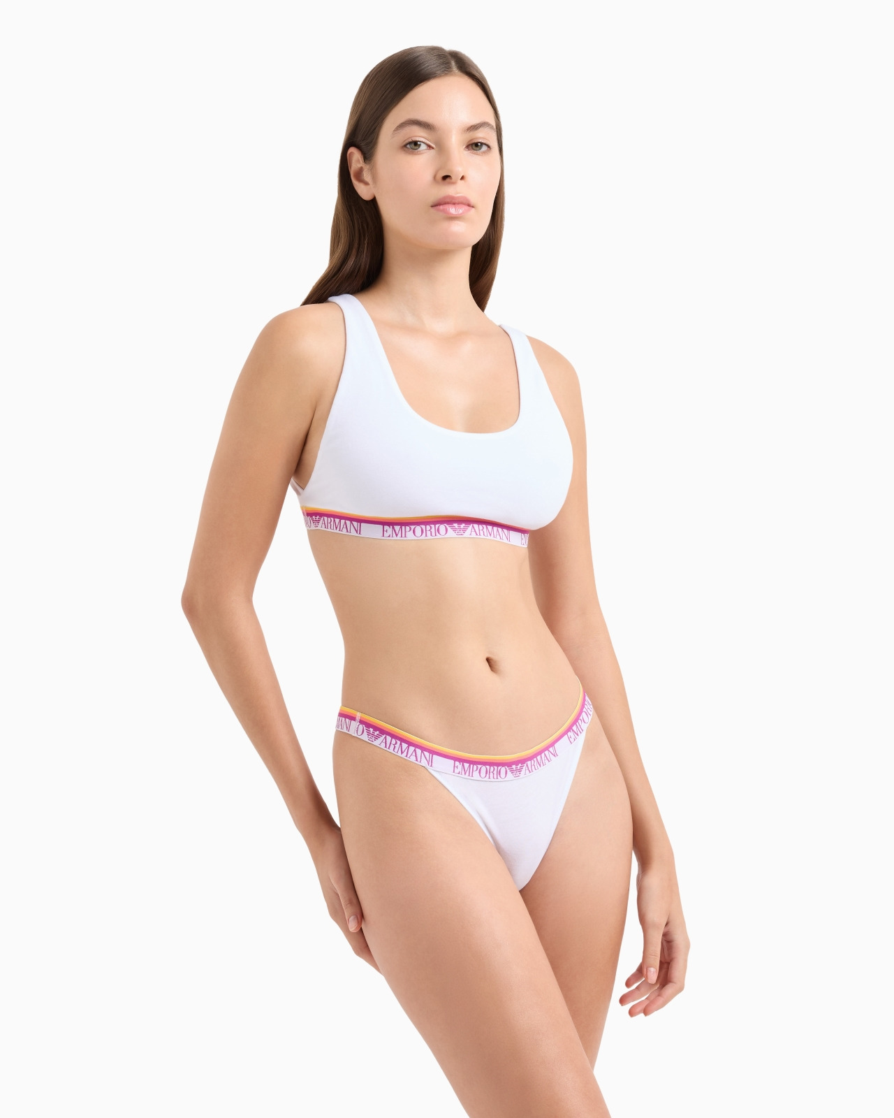 TWO-PACK OF ASV ICONIC ORGANIC-COTTON THONGS WITH LOGO WAISTBAND - 2
