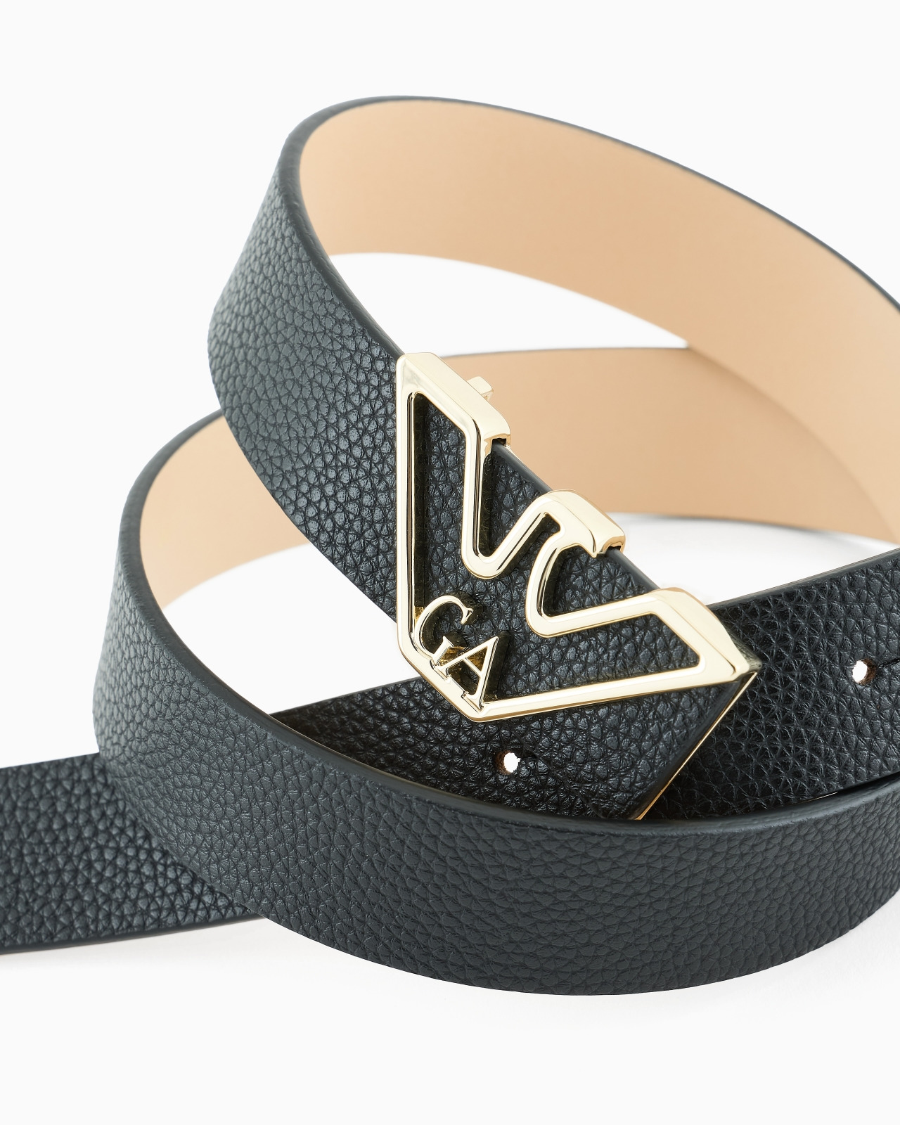 Belt with deer-print eagle plate - 2