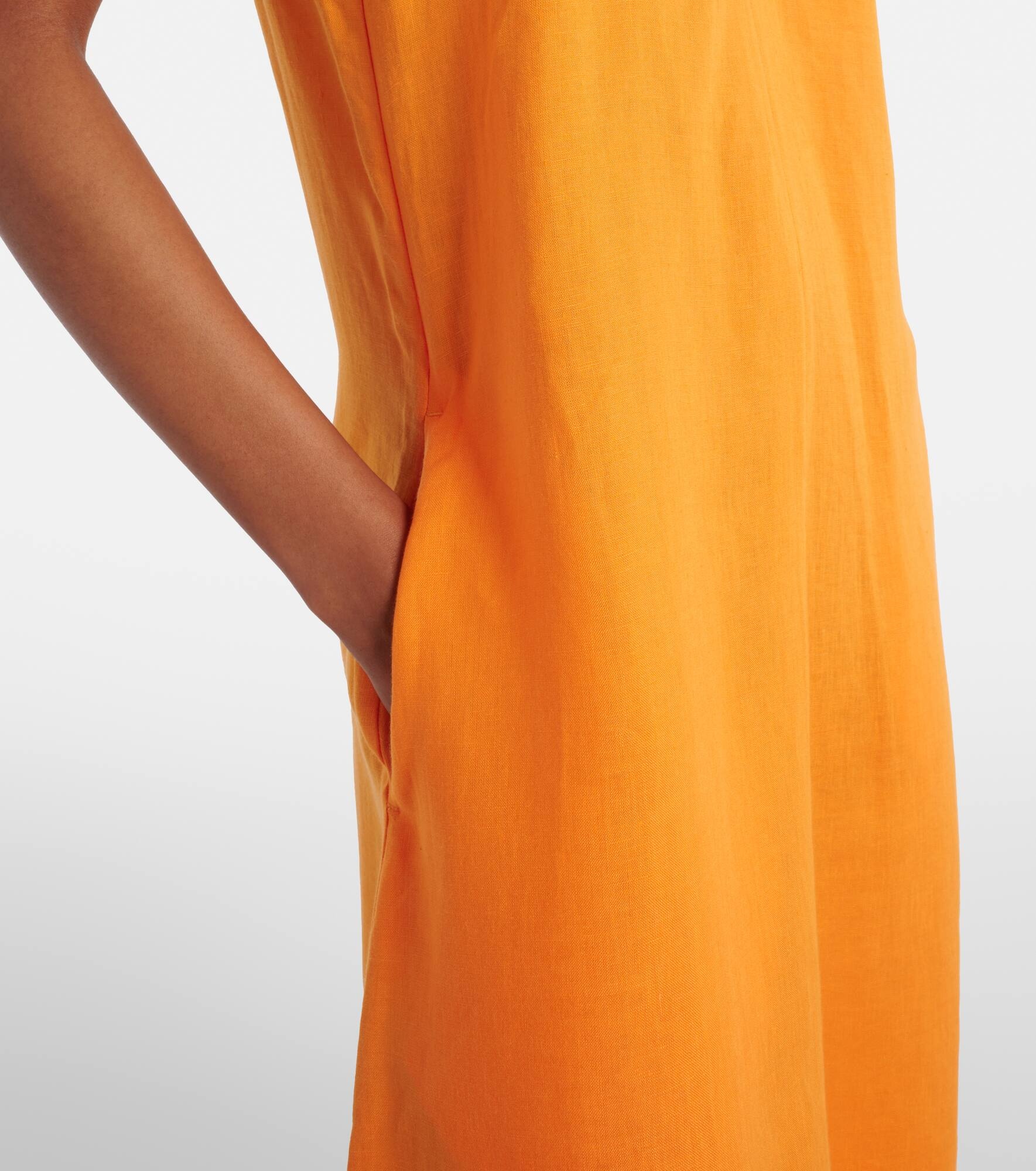 Snob linen slip dress - 5