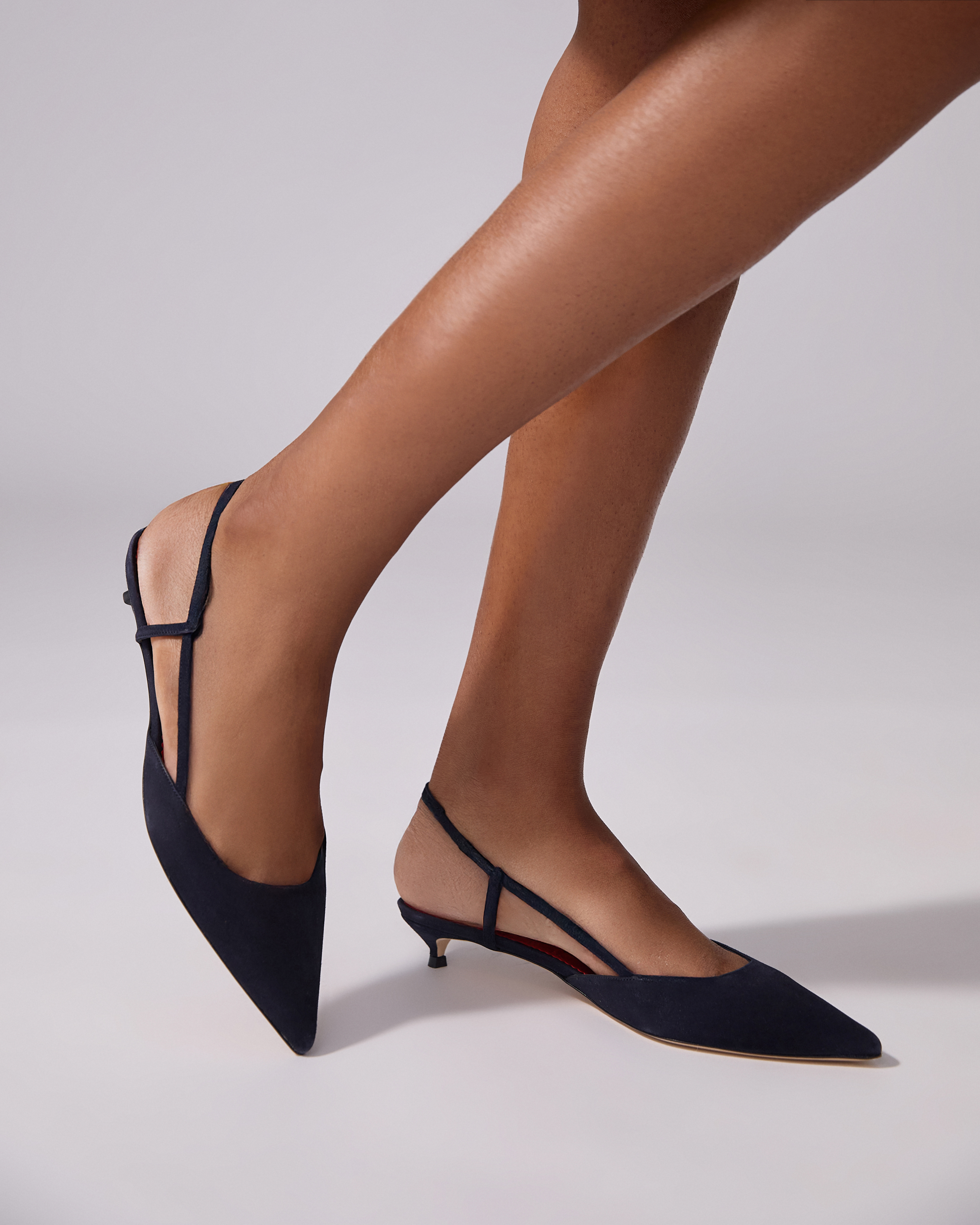 Slingback Kitten Heels - 3